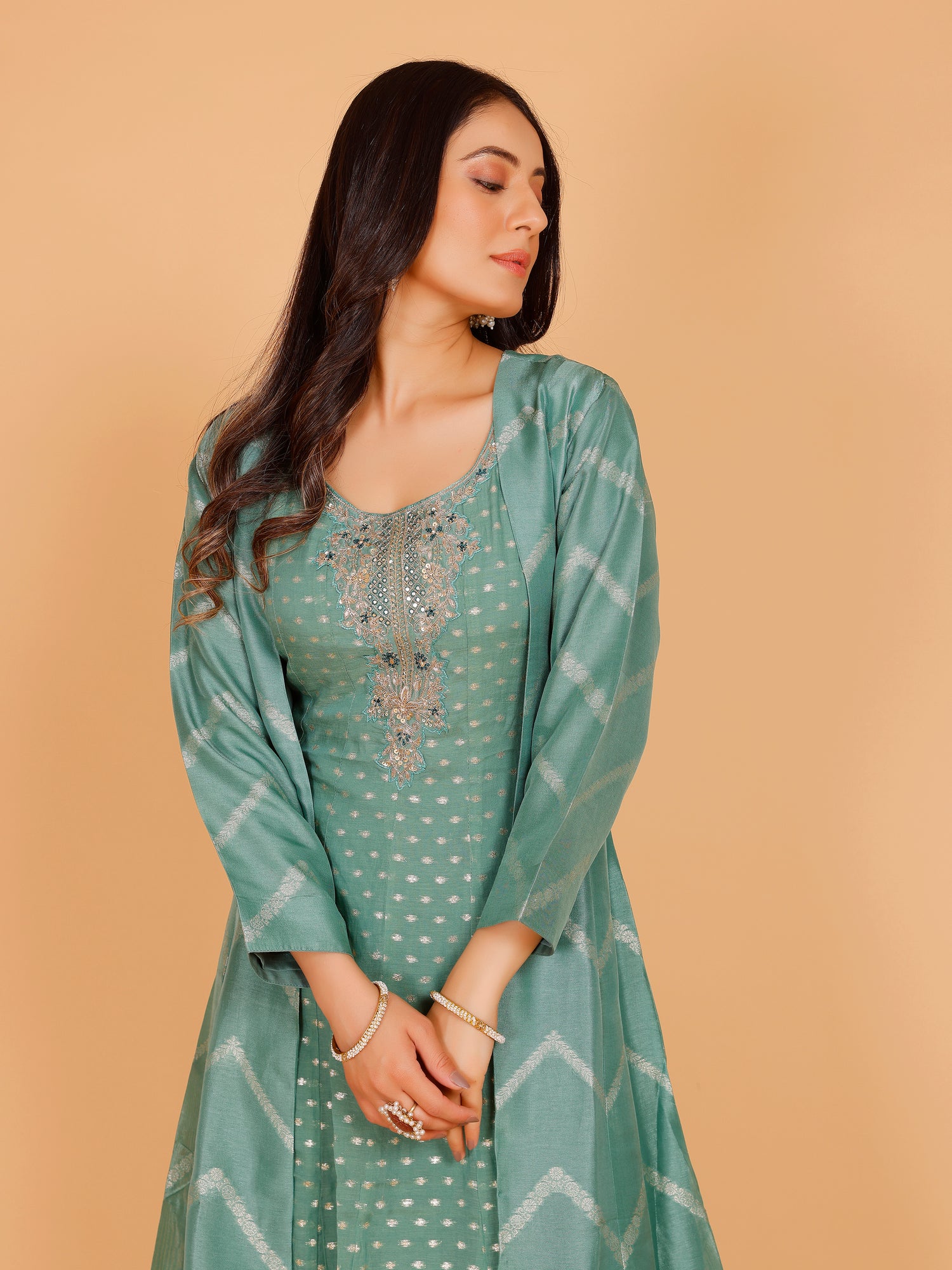 Krisha Flair Suit With Jacket
