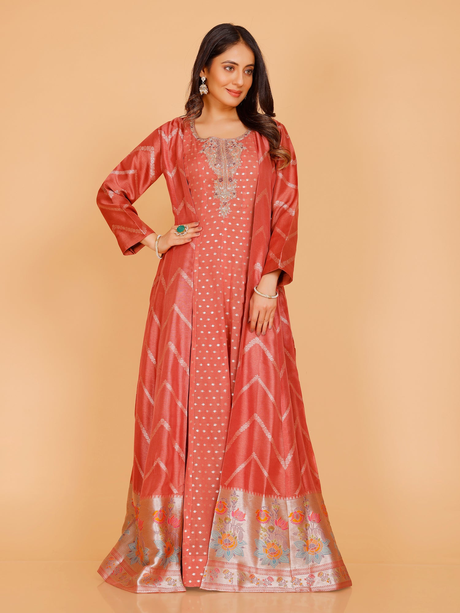 Krisha Flair Suit With Jacket