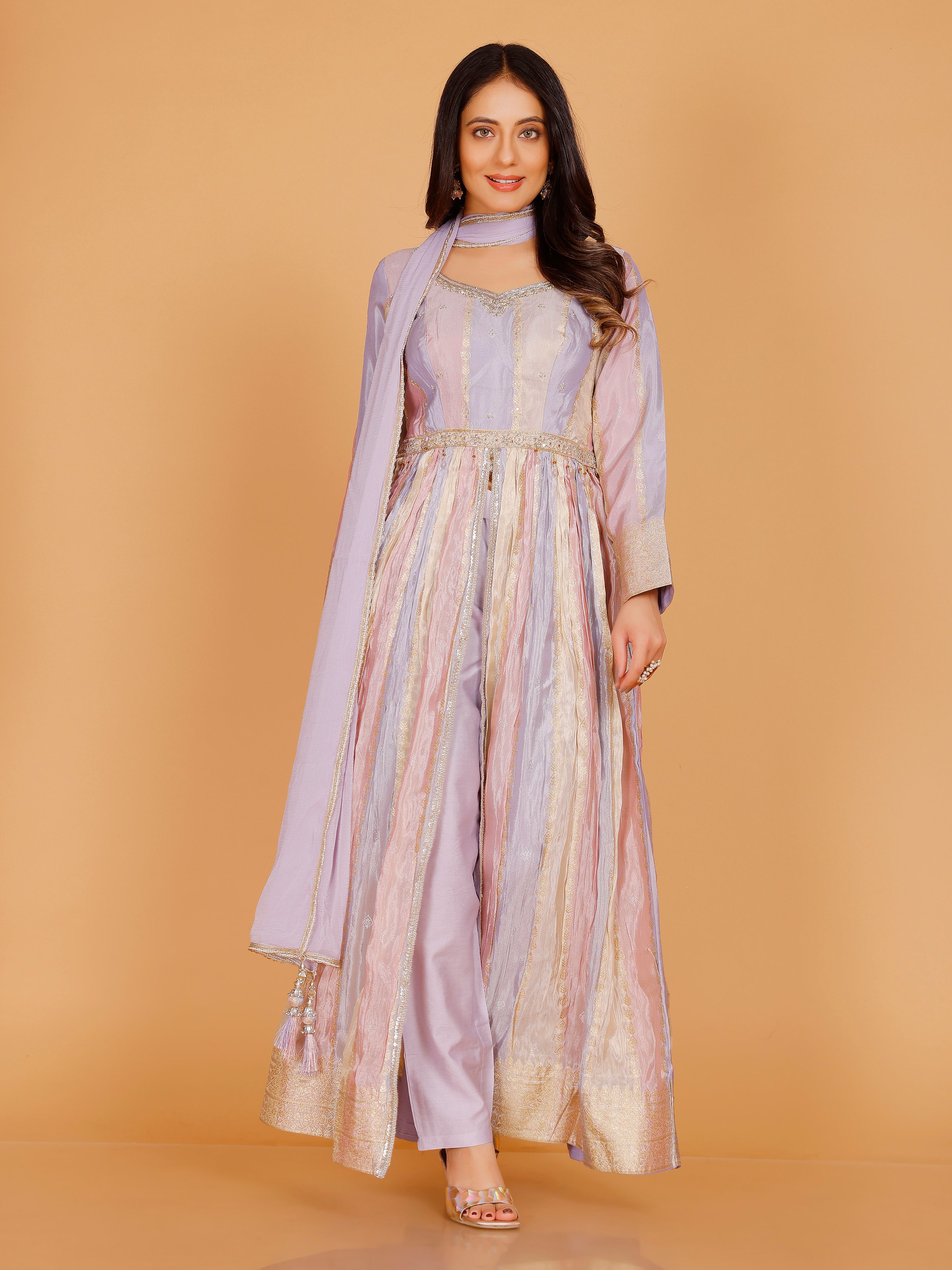 Divya Flair Palazzo Suit