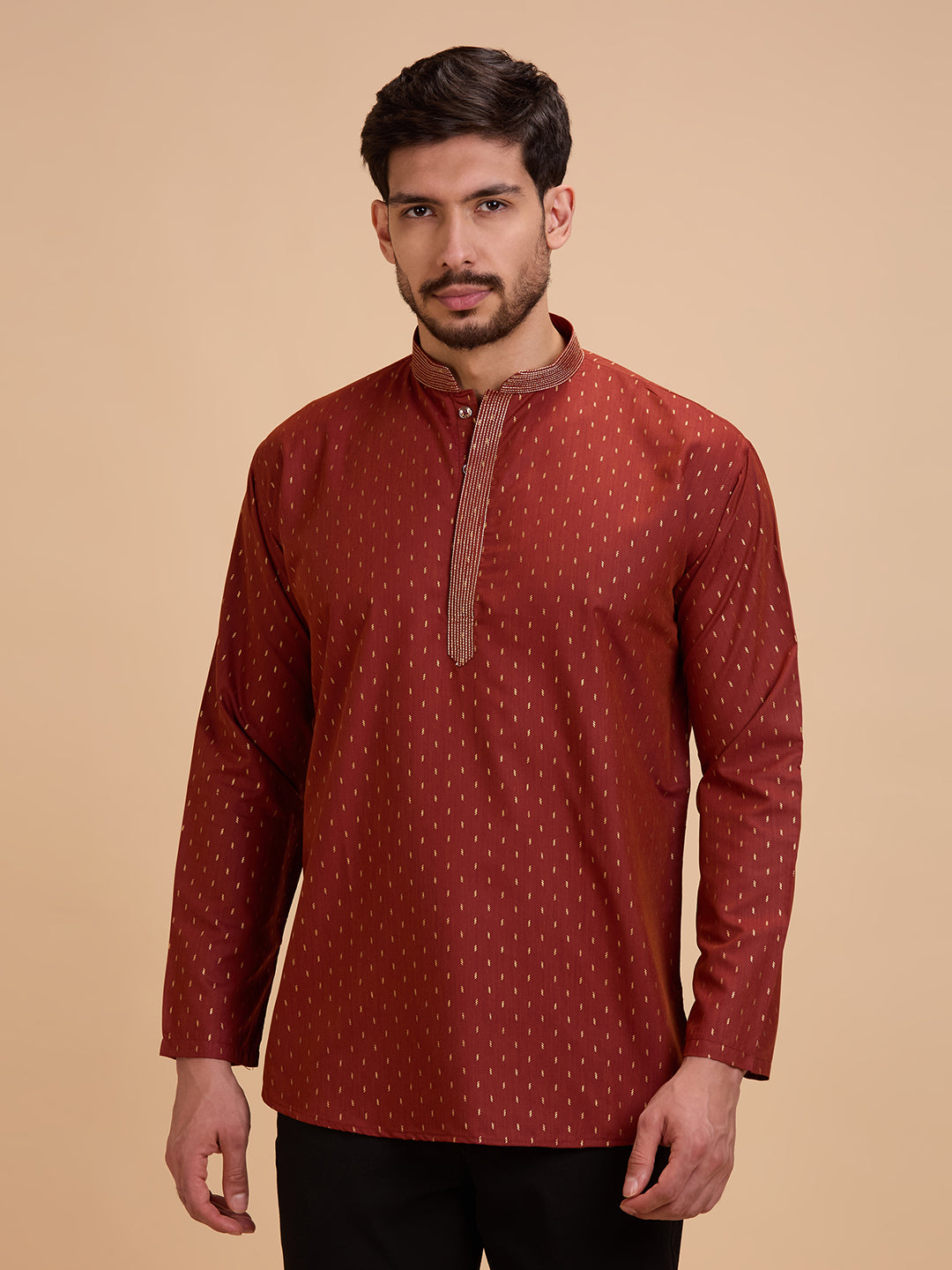 Mens Silk Kurta - Roop Darshan