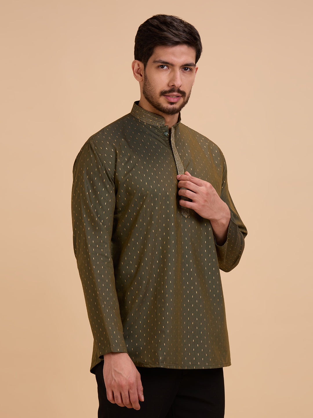 Mens Silk Kurta - Roop Darshan