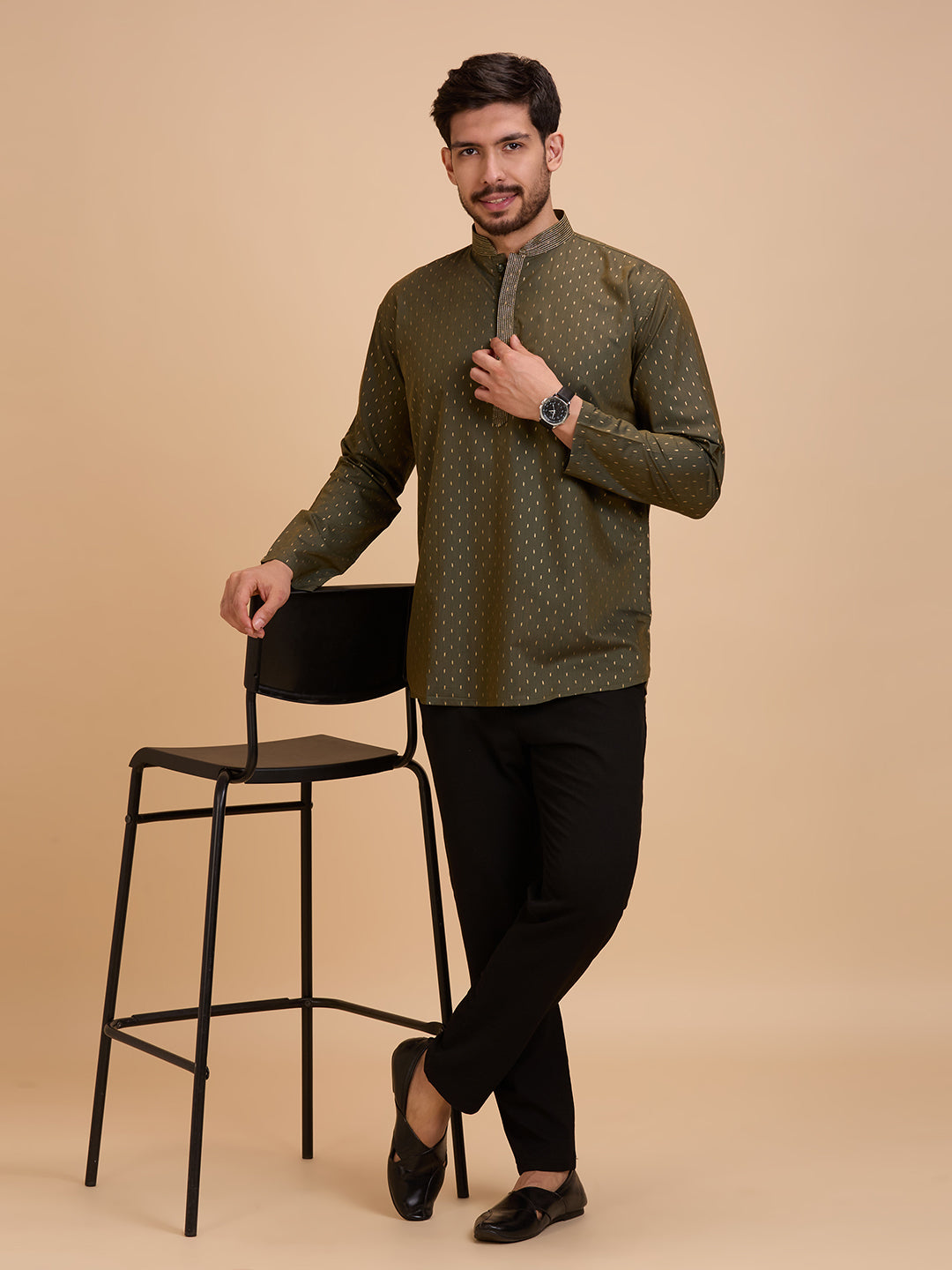Mens Silk Kurta - Roop Darshan