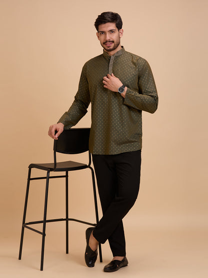 Mens Silk Kurta - Roop Darshan