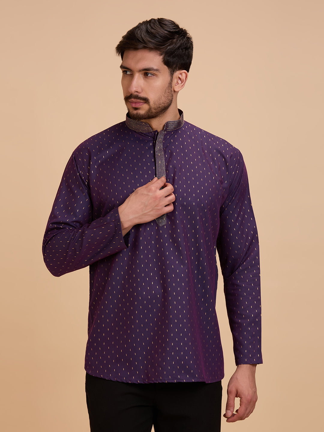 Mens Silk Kurta - Roop Darshan