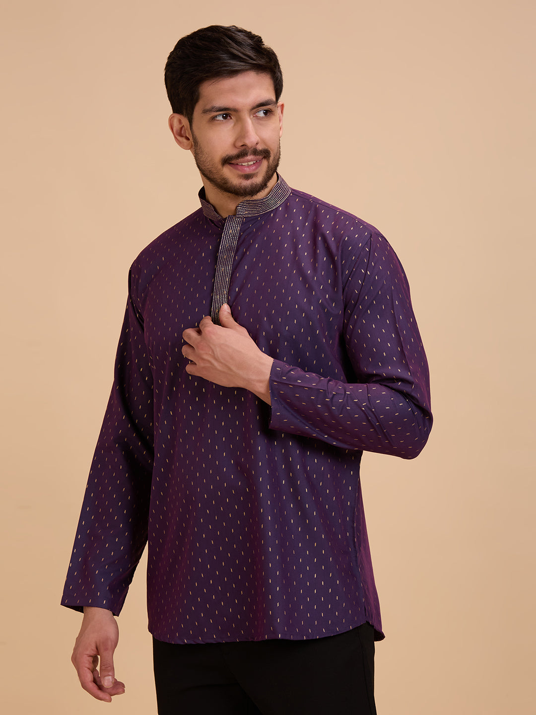 Mens Silk Kurta - Roop Darshan