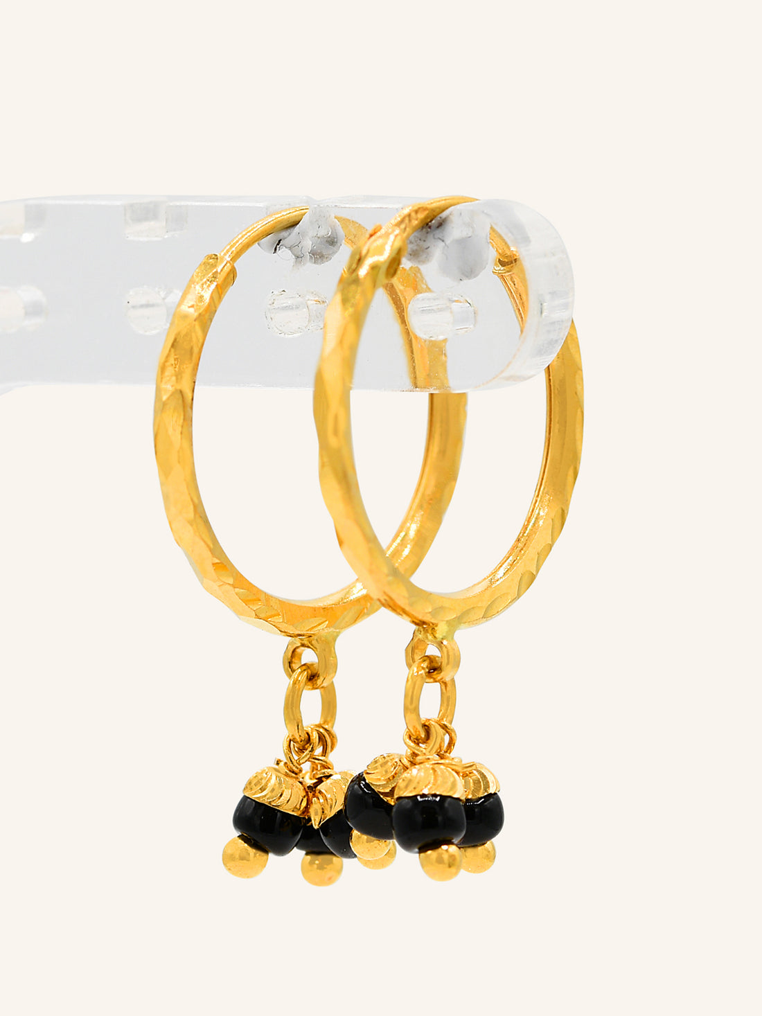 22ct Gold Black Beads Bali