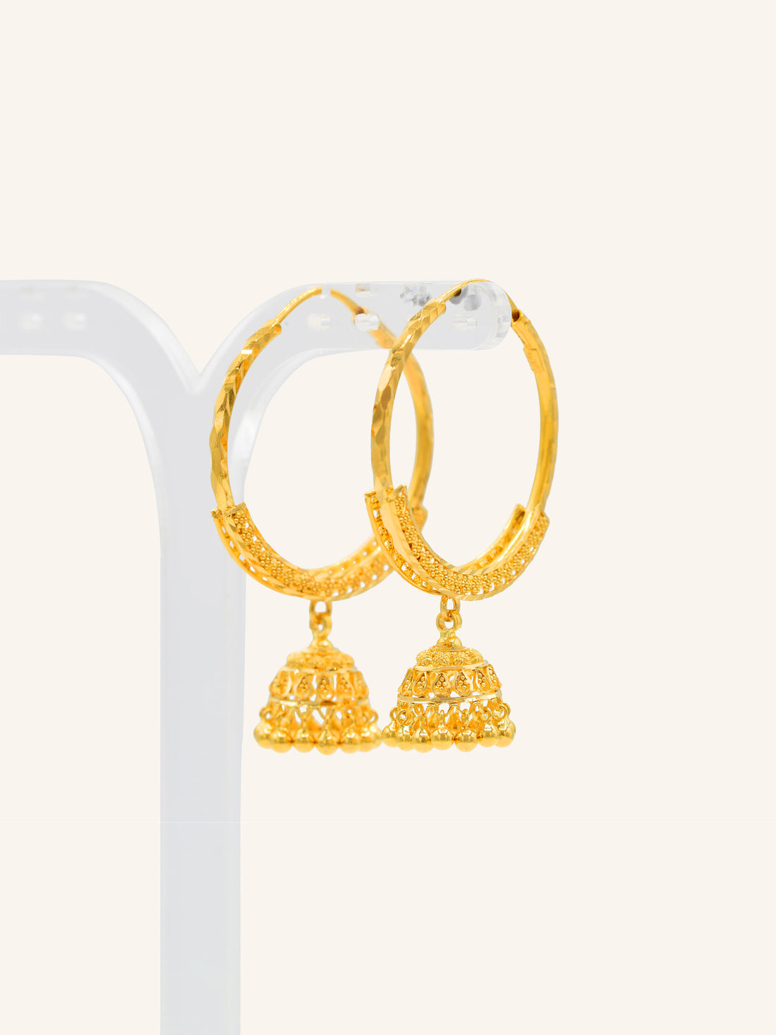 22ct Gold Minakari Jhumki Bali