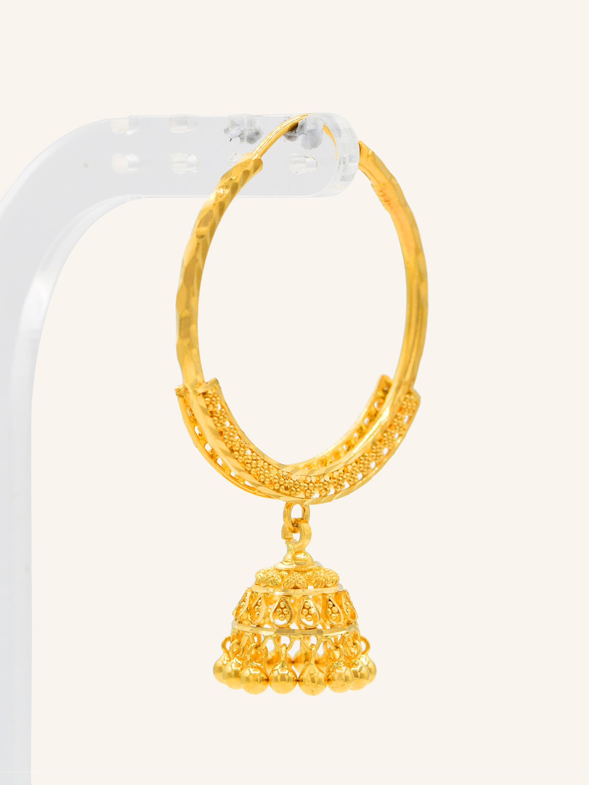 22ct Gold Minakari Jhumki Bali