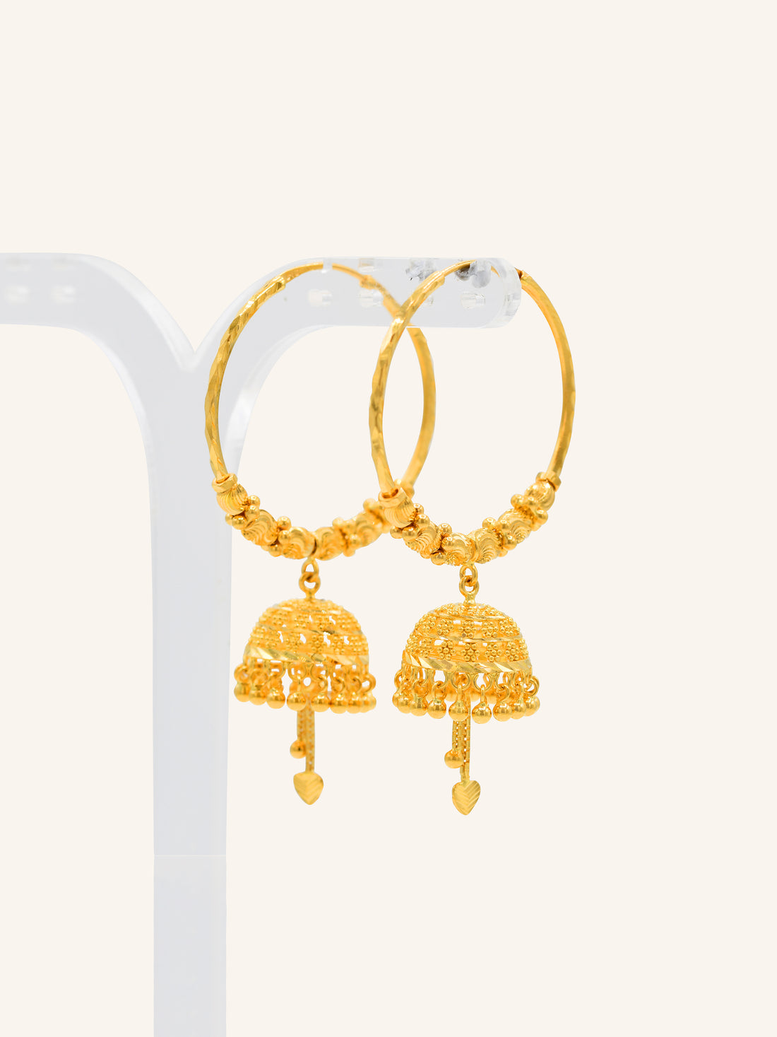 22ct Gold Ball Jhumki Bali