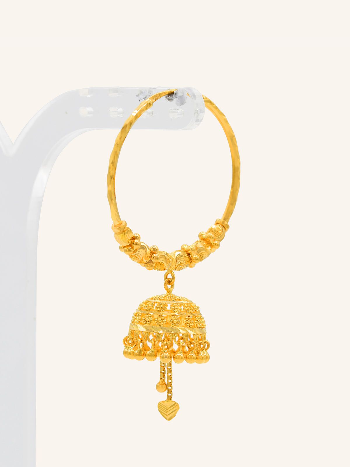 22ct Gold Ball Jhumki Bali