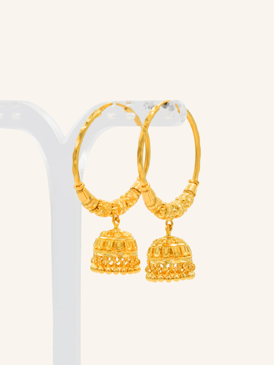 22ct Gold Ball Jhumki Bali