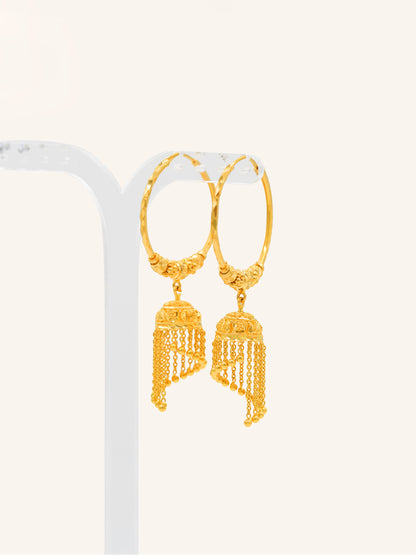 22ct Gold Jhumki Bali