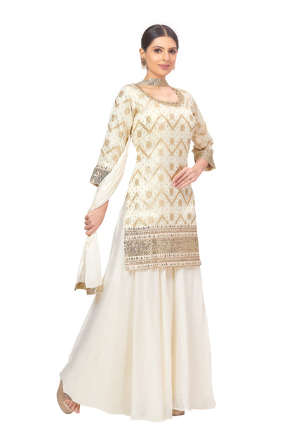 Mittal Palazzo Suit - Roop Darshan