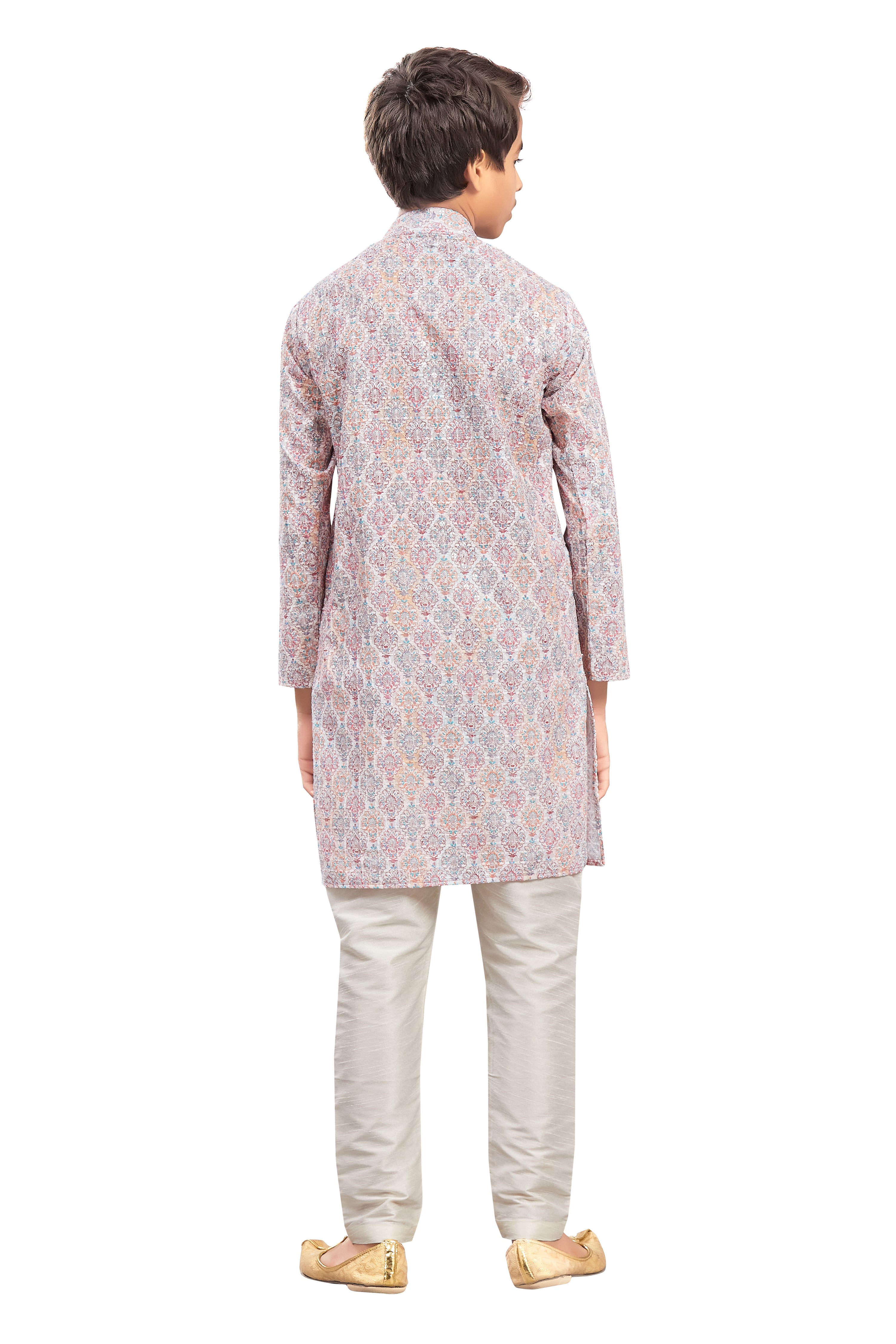 Boys Embroidered Kurta Set - Roop Darshan