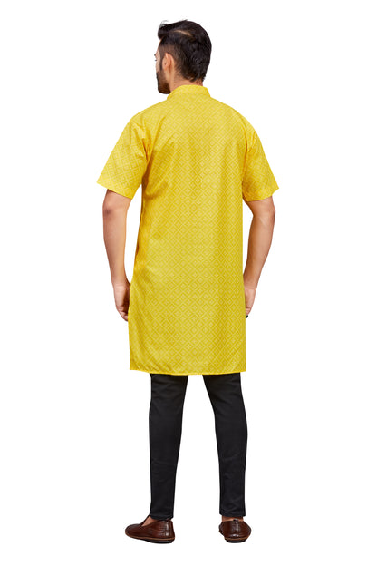Mens Cotton Printed Kurta - Roop Darshan