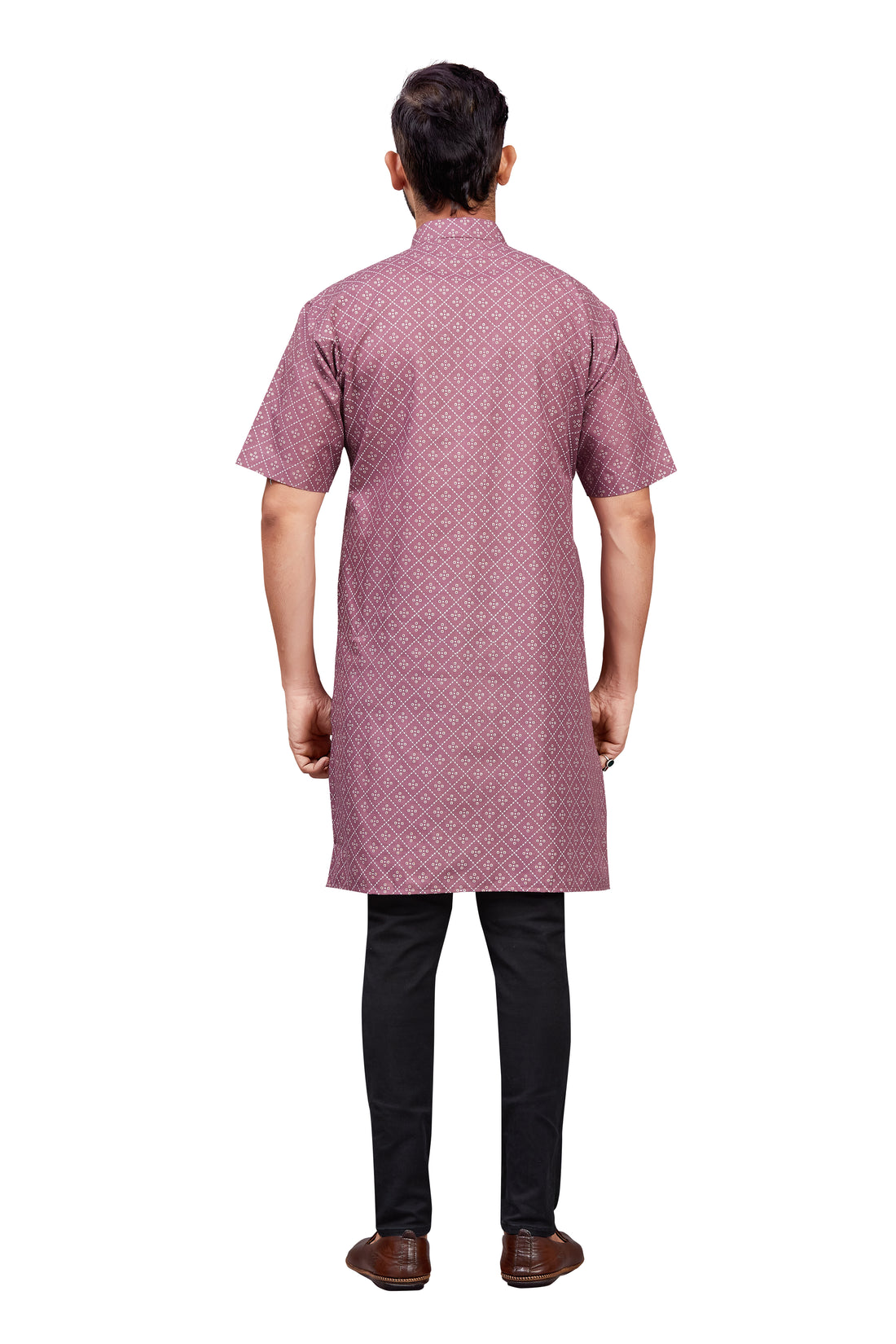 Mens Cotton Printed Kurta - Roop Darshan