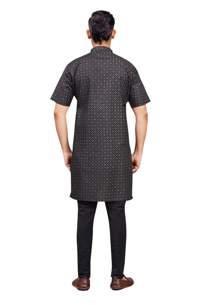 Mens Cotton Printed Kurta - Roop Darshan