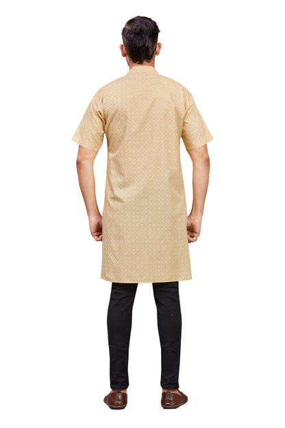Mens Cotton Printed Kurta - Roop Darshan