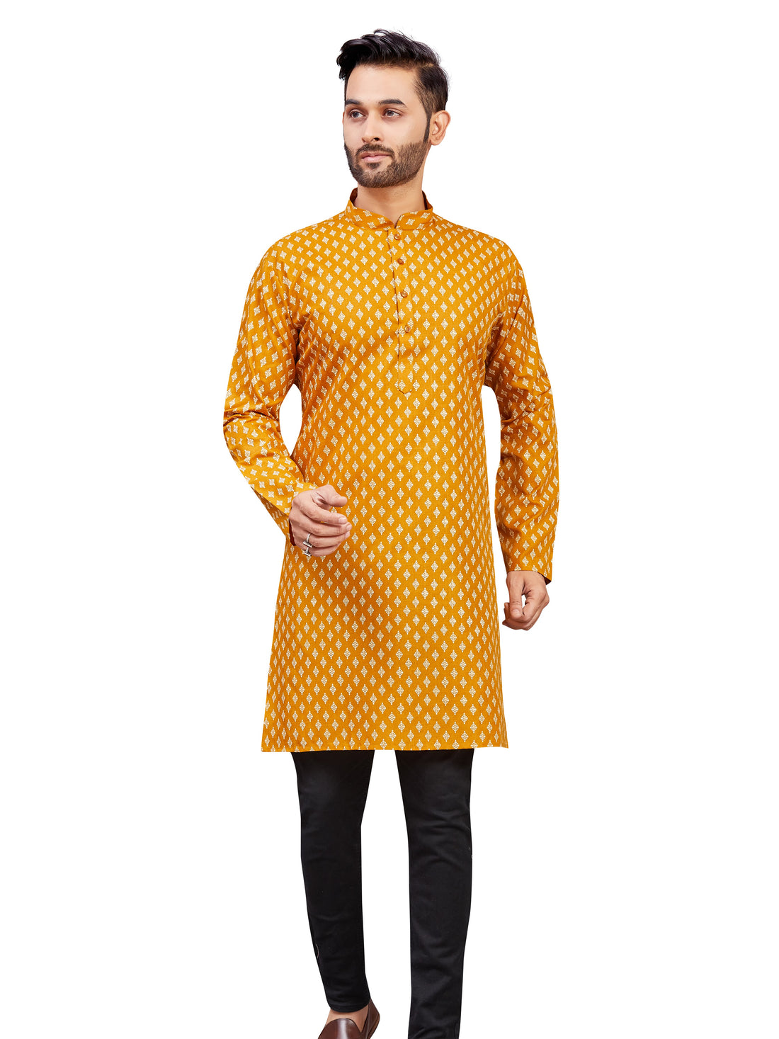 Mens Printed Kurti - Roop Darshan