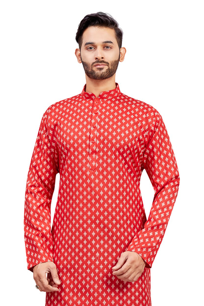 Mens Printed Kurti - Roop Darshan