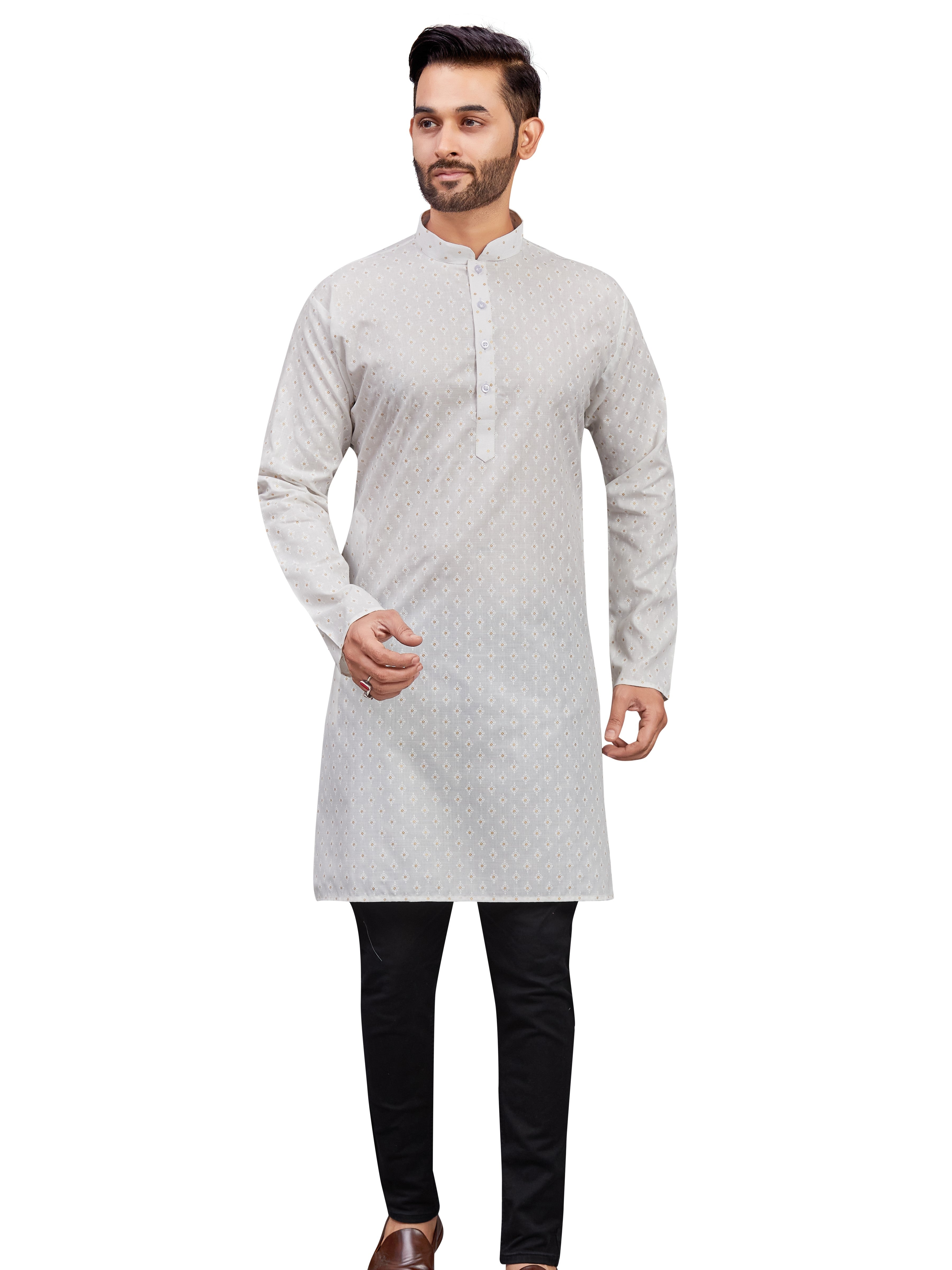 Mens Printed Kurti - Roop Darshan
