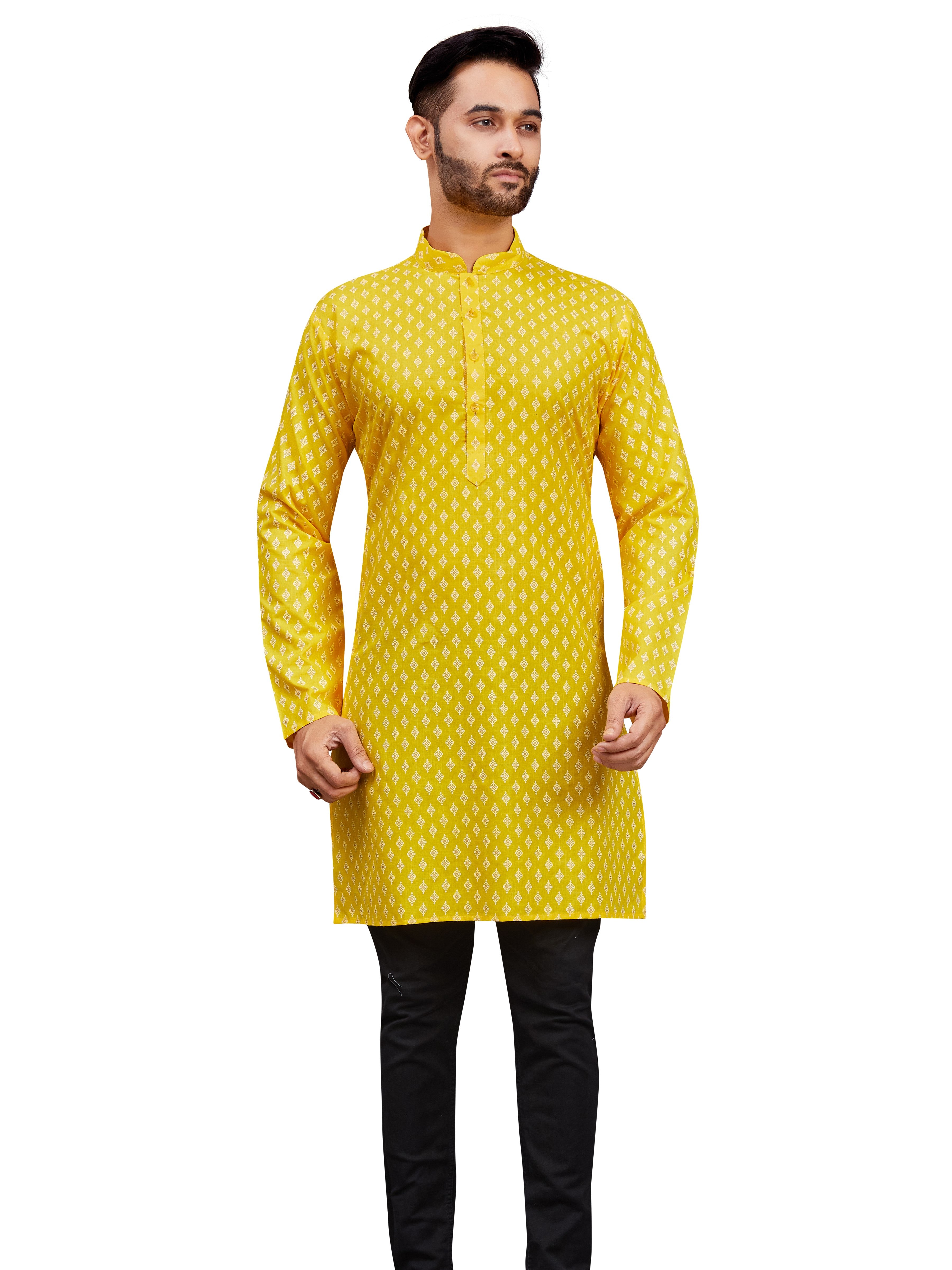 Mens Printed Kurti - Roop Darshan