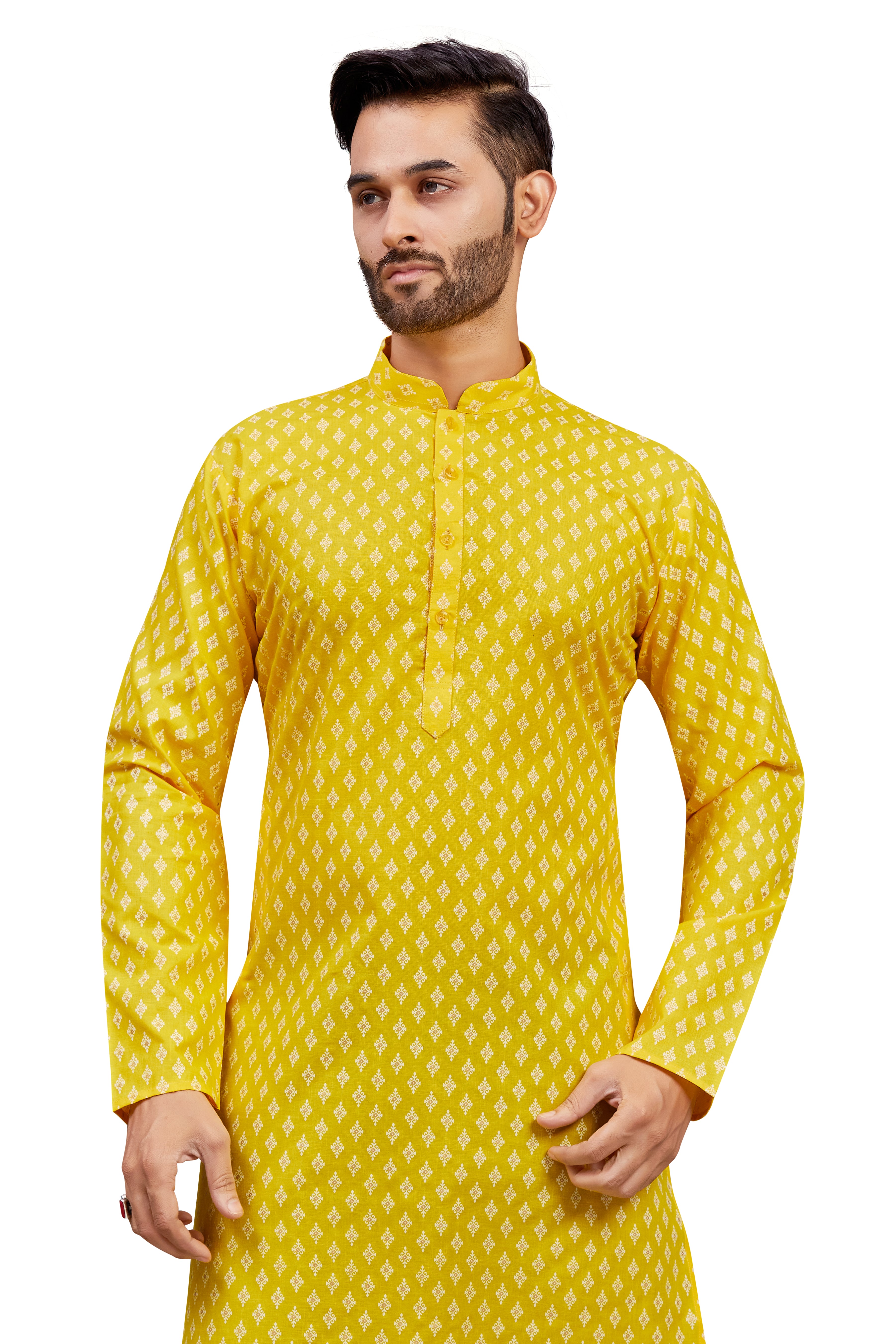 Mens Printed Kurti - Roop Darshan