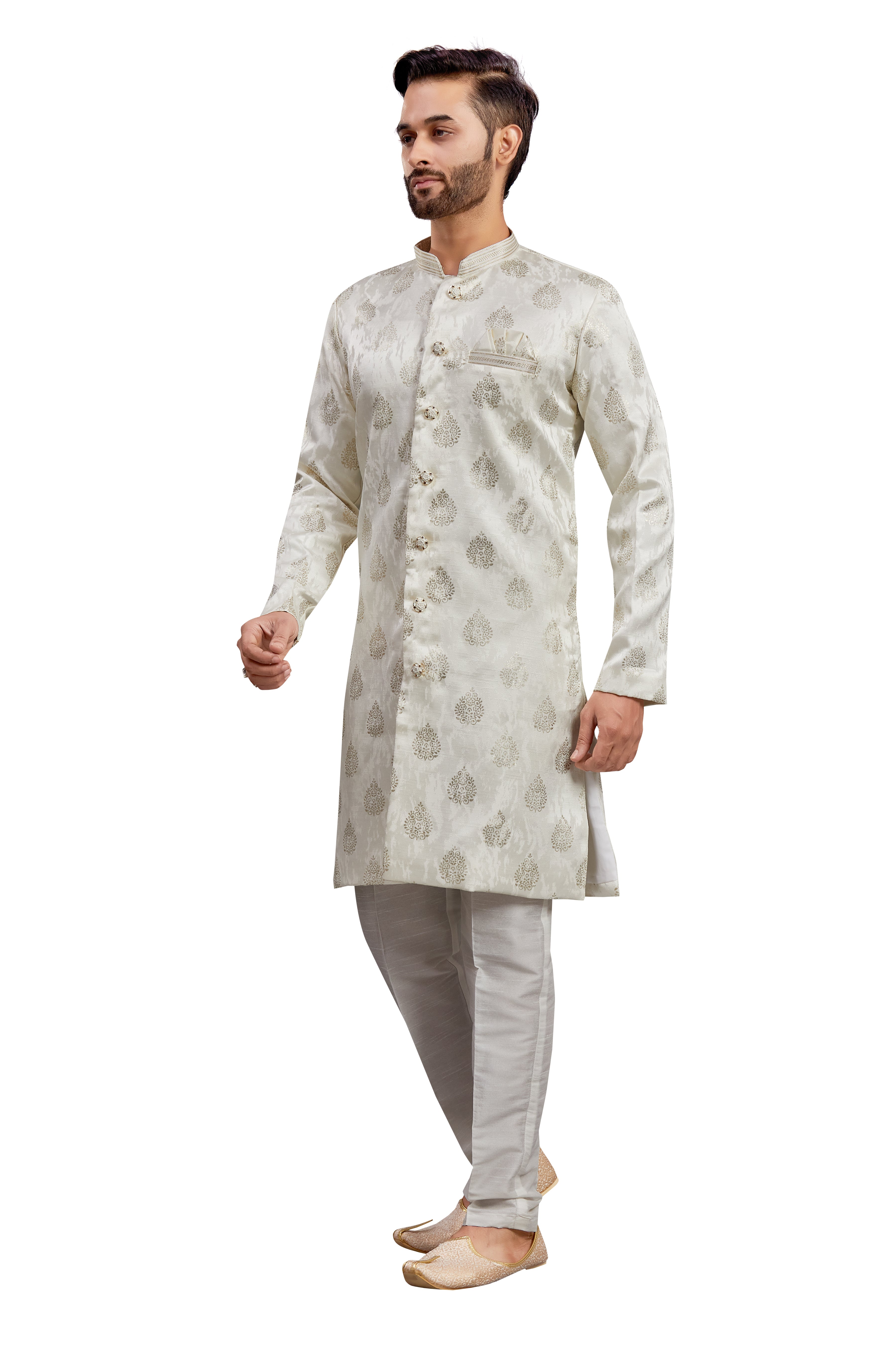 Mens Printed Kurta Set - Roop Darshan