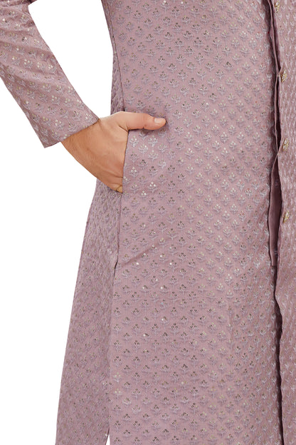 Mens Tiki Resham Embroidered Work Kurta Set