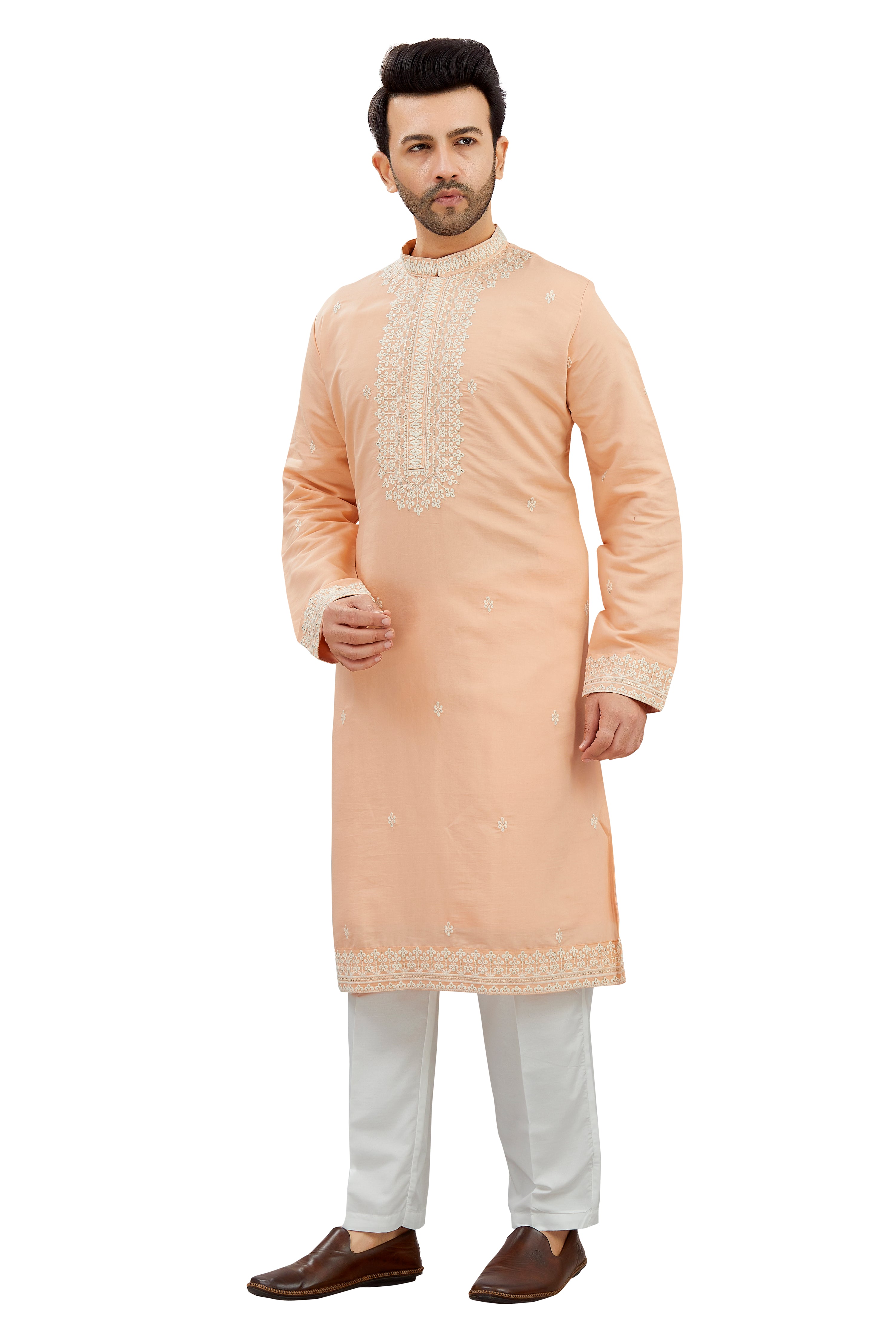 Mens Silk Kurta Set - Roop Darshan