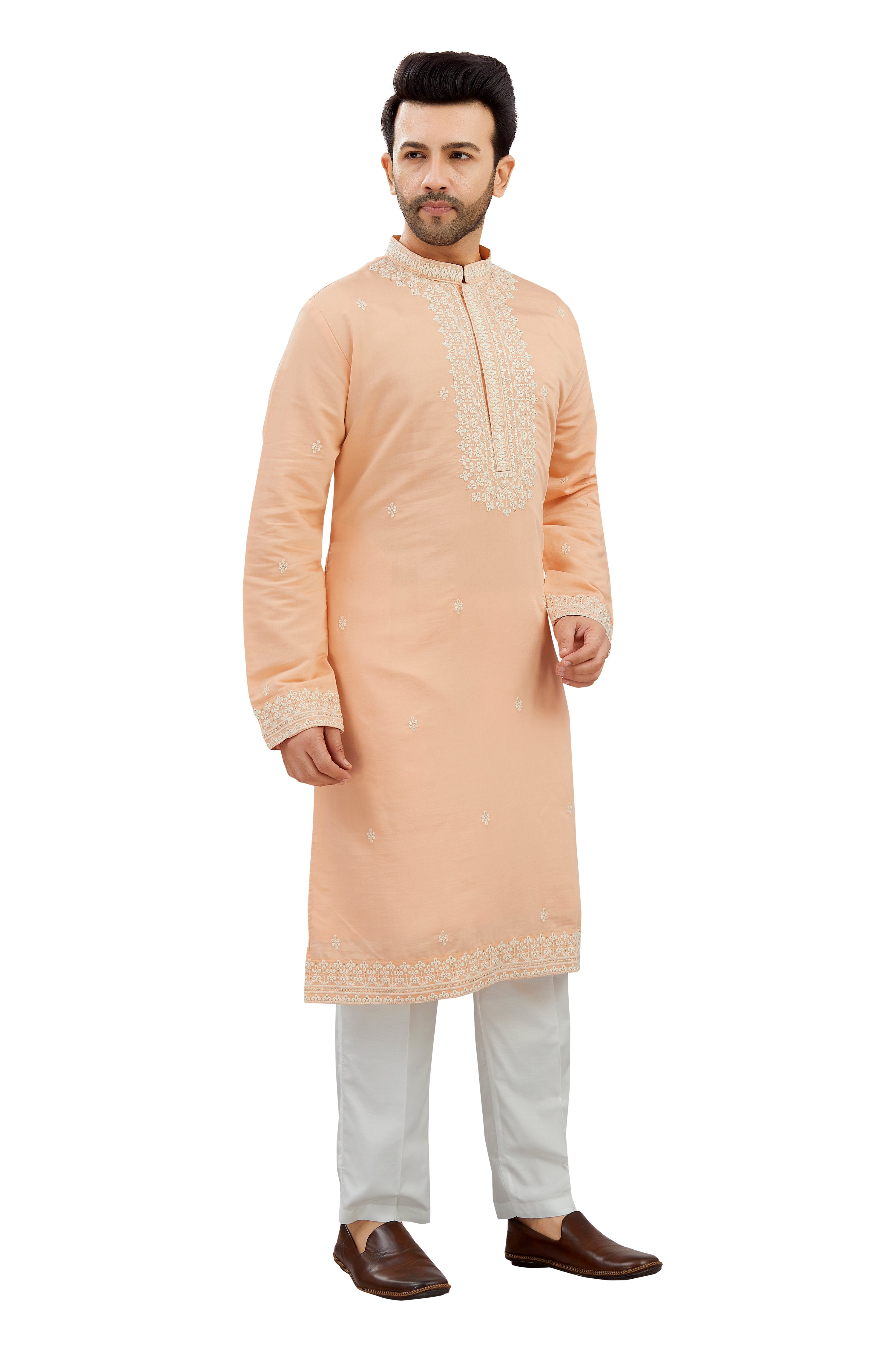 Mens Silk Kurta Set - Roop Darshan