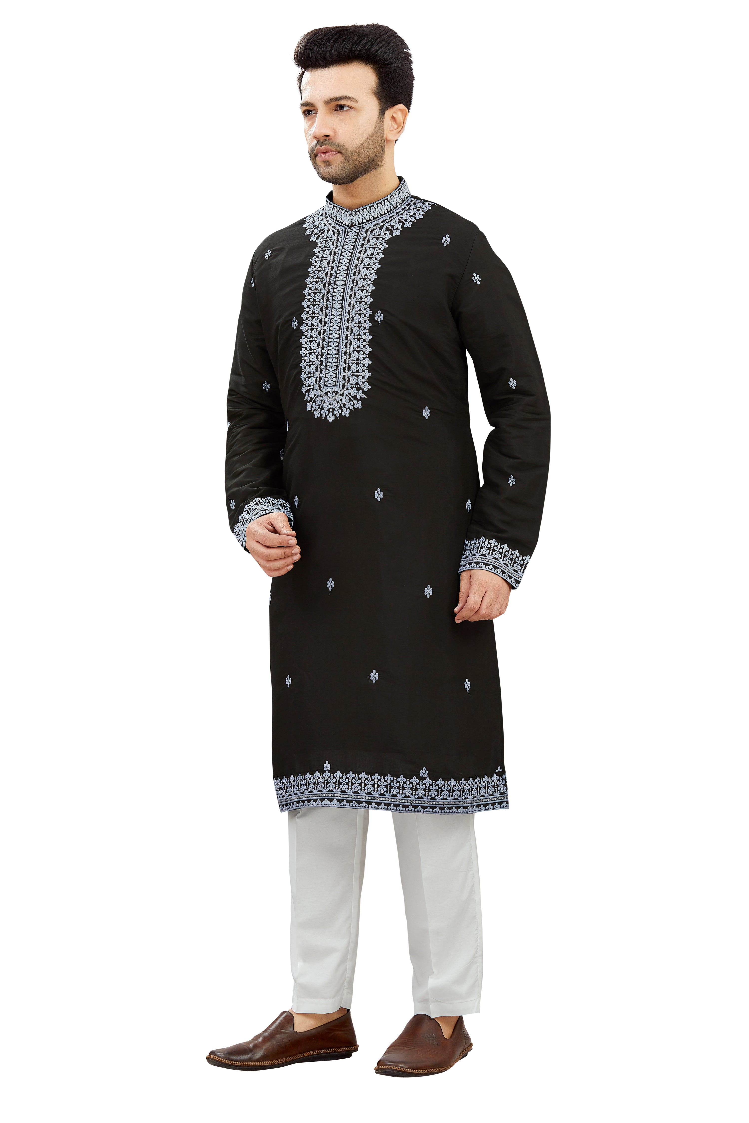 Mens Silk Kurta Set - Roop Darshan
