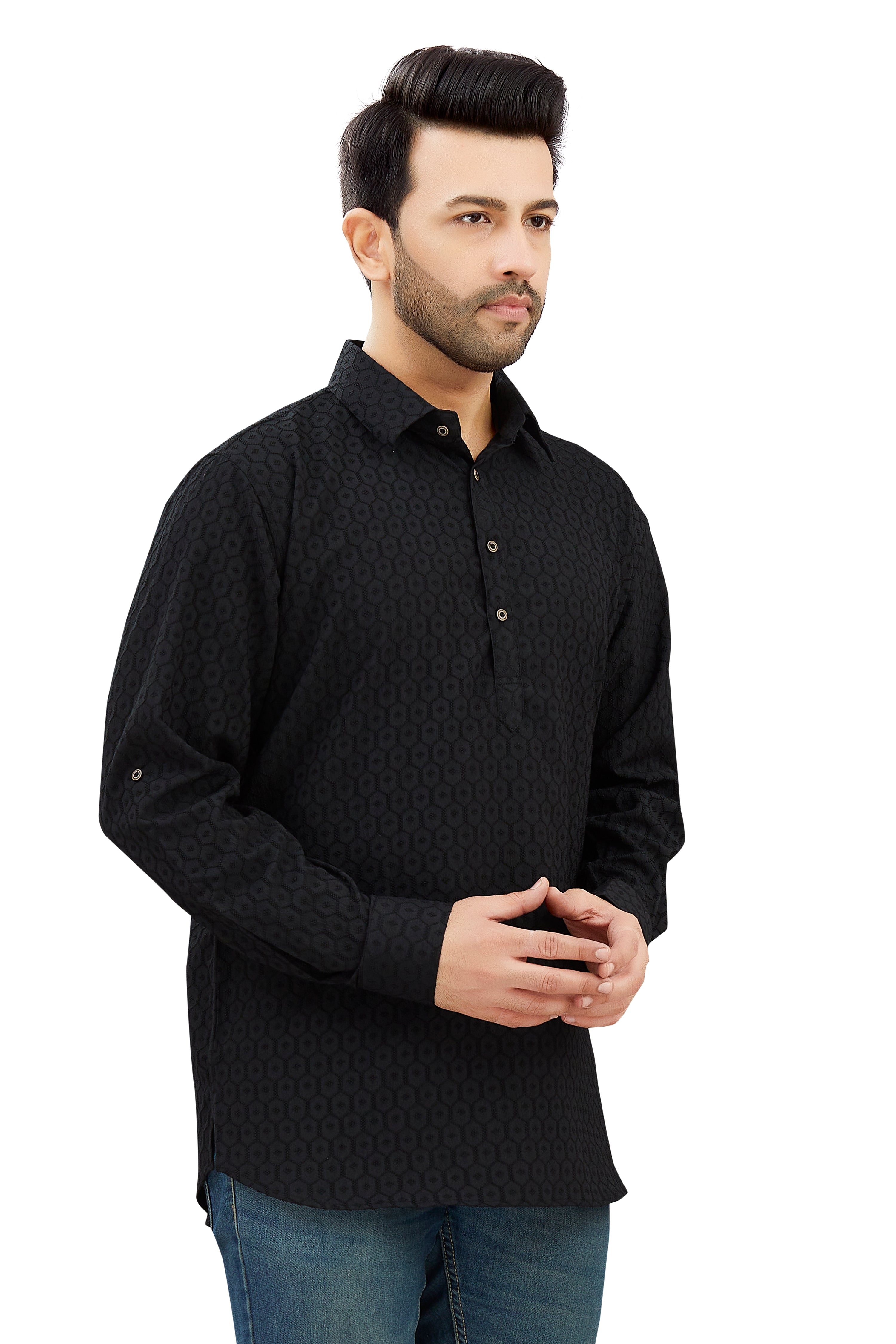 Mens Silk Kurta - Roop Darshan
