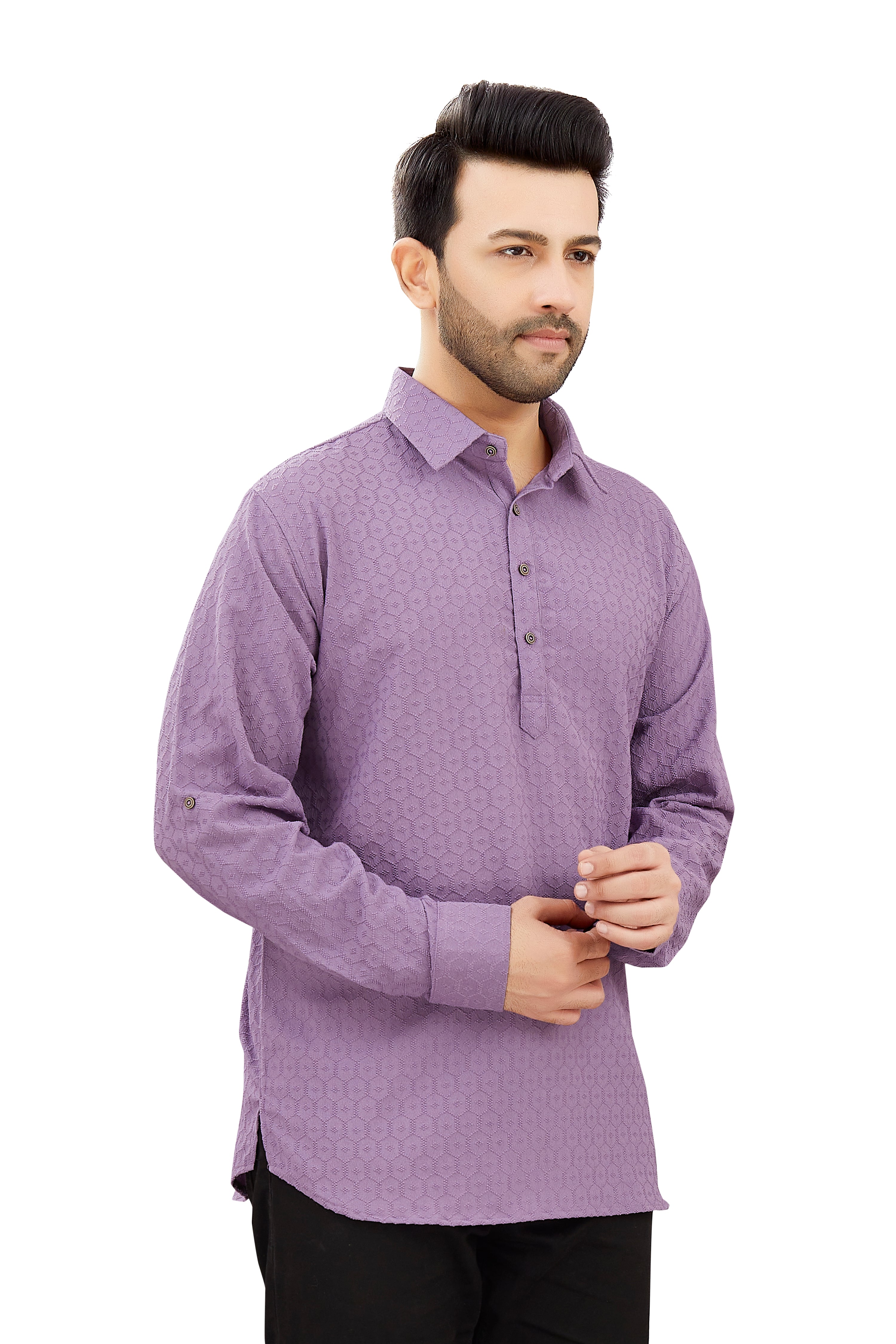 Mens Silk Kurta - Roop Darshan