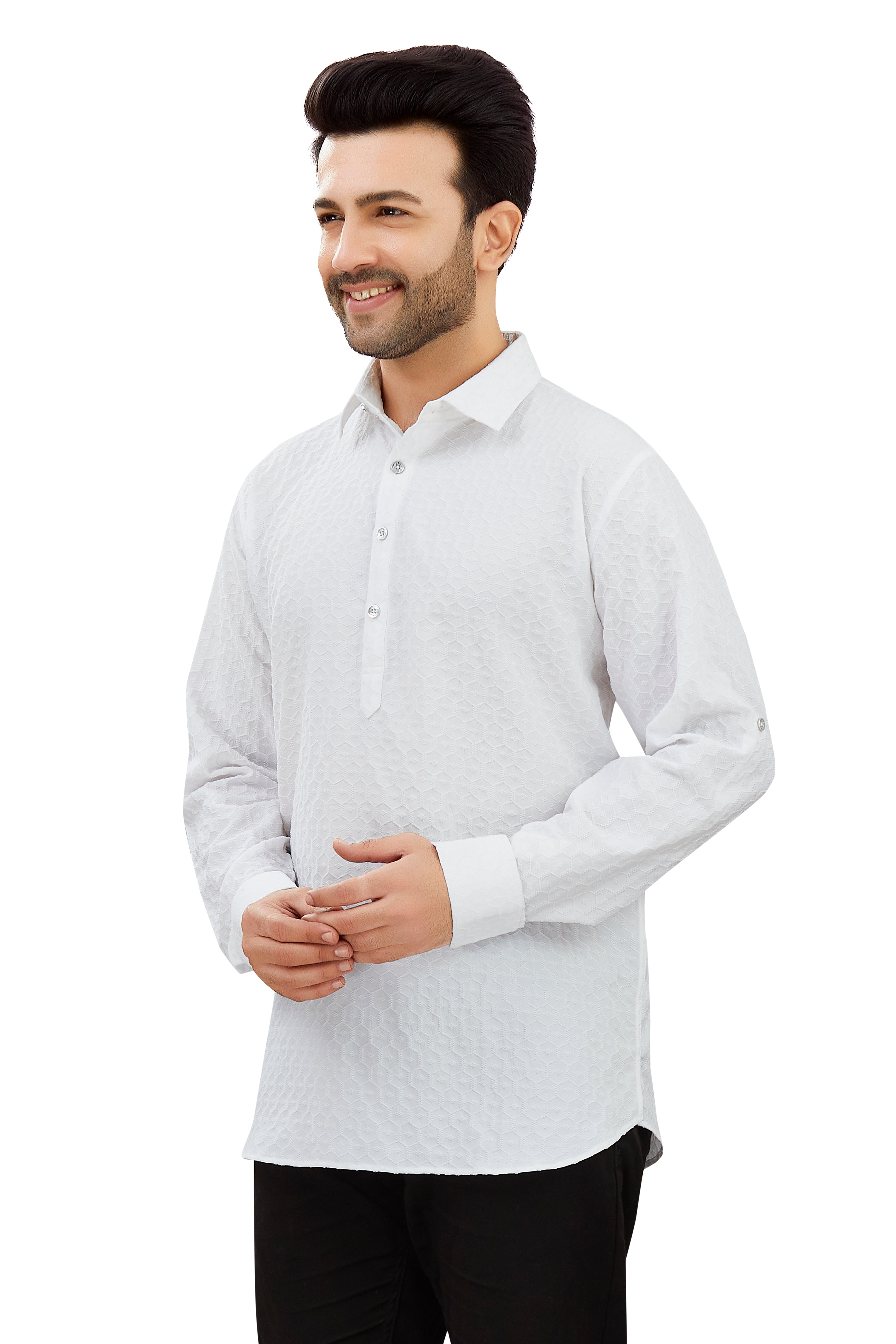 Mens Silk Kurta - Roop Darshan