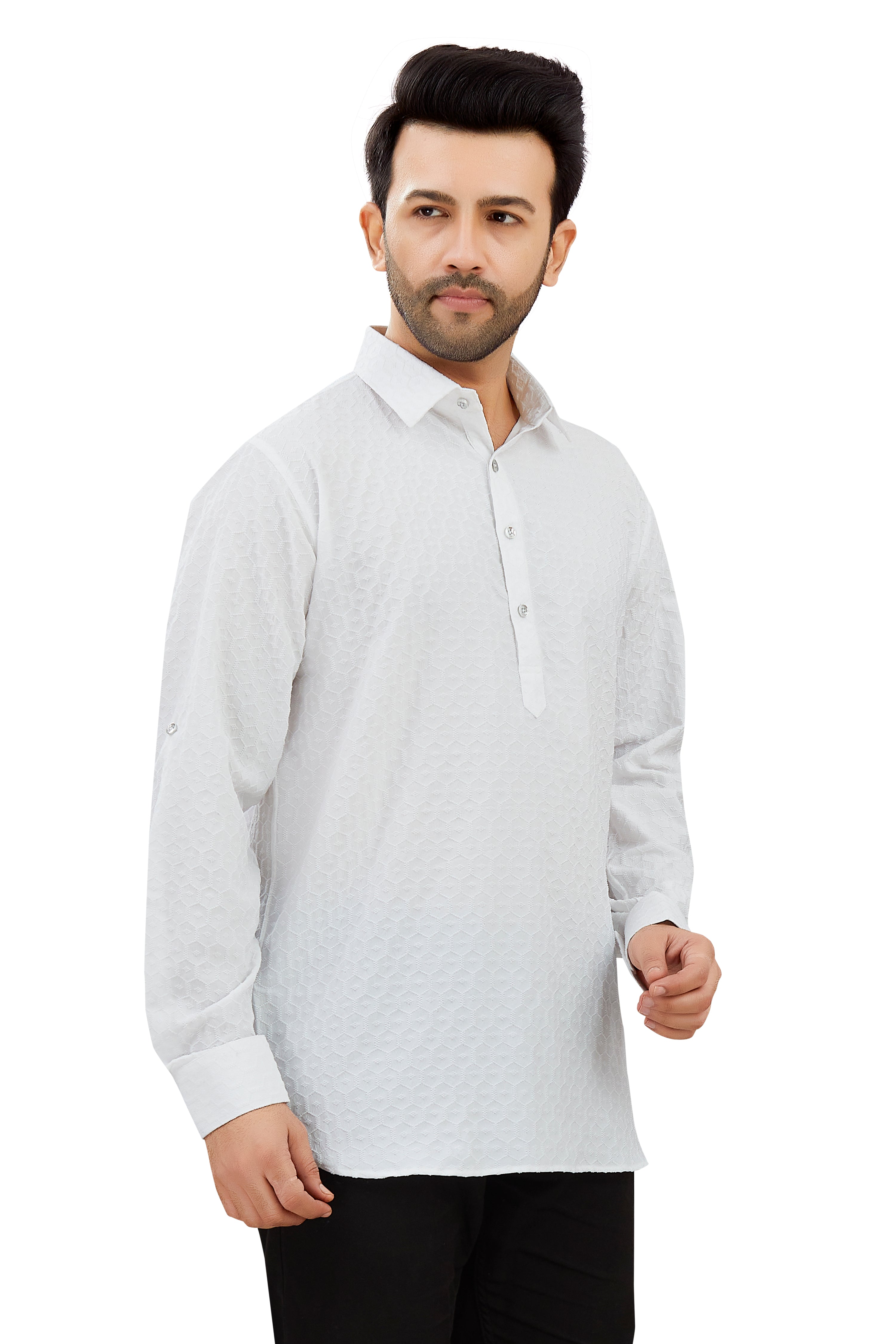Mens Silk Kurta - Roop Darshan