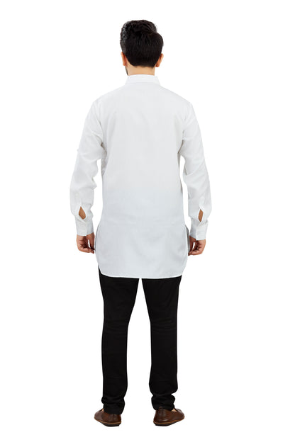 Mens Cotton Silk Plain Kurta