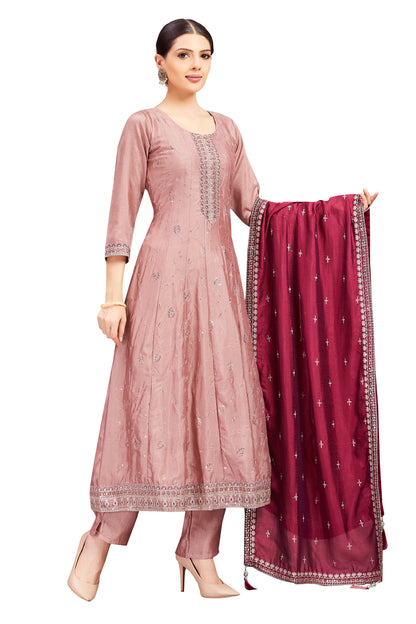 Amisha Semi- Flair Kamiz &amp; Pant - Roop Darshan