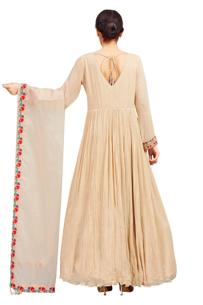 Maitali Gown With Dupatta
