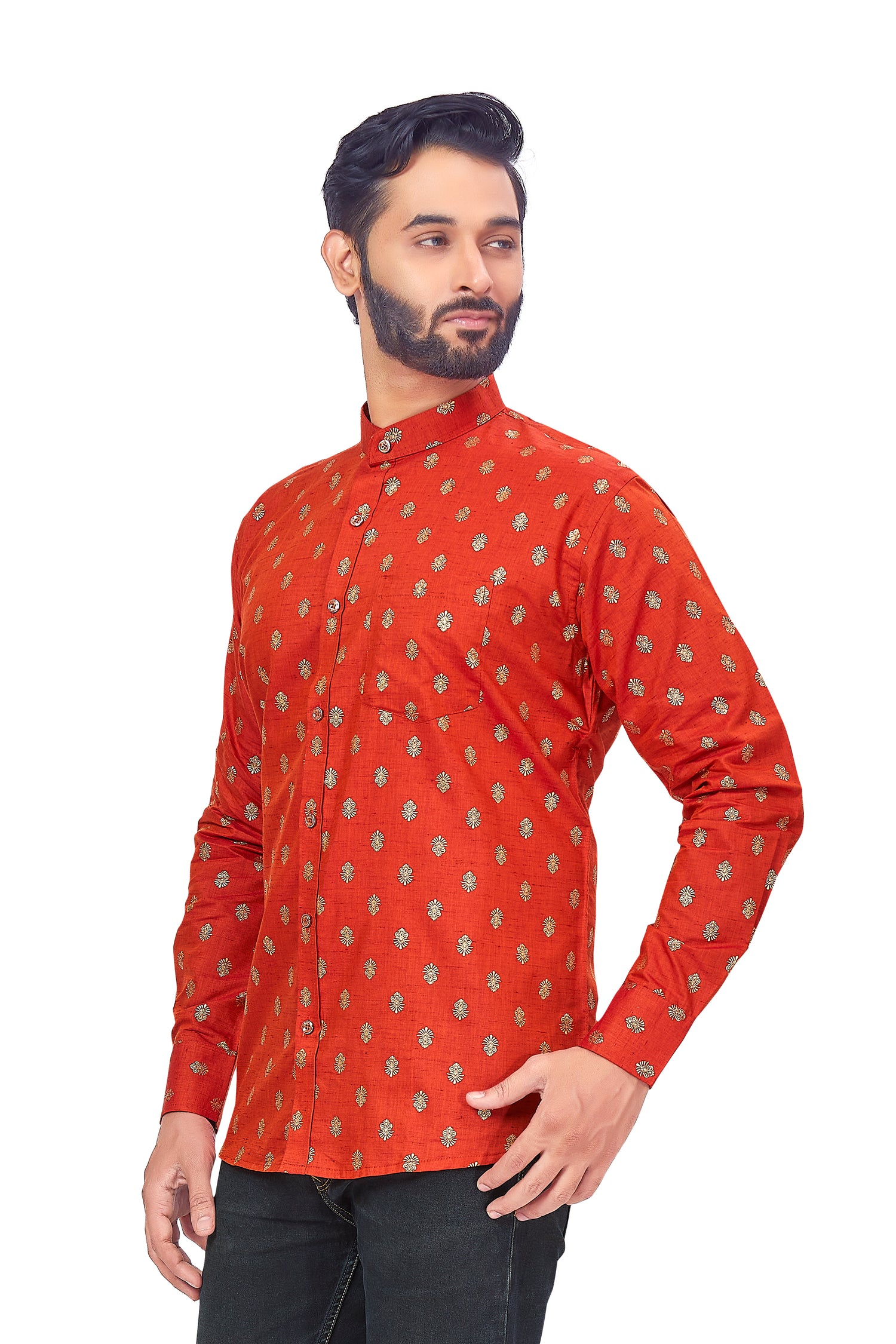 Mens Printed Kurti - Roop Darshan