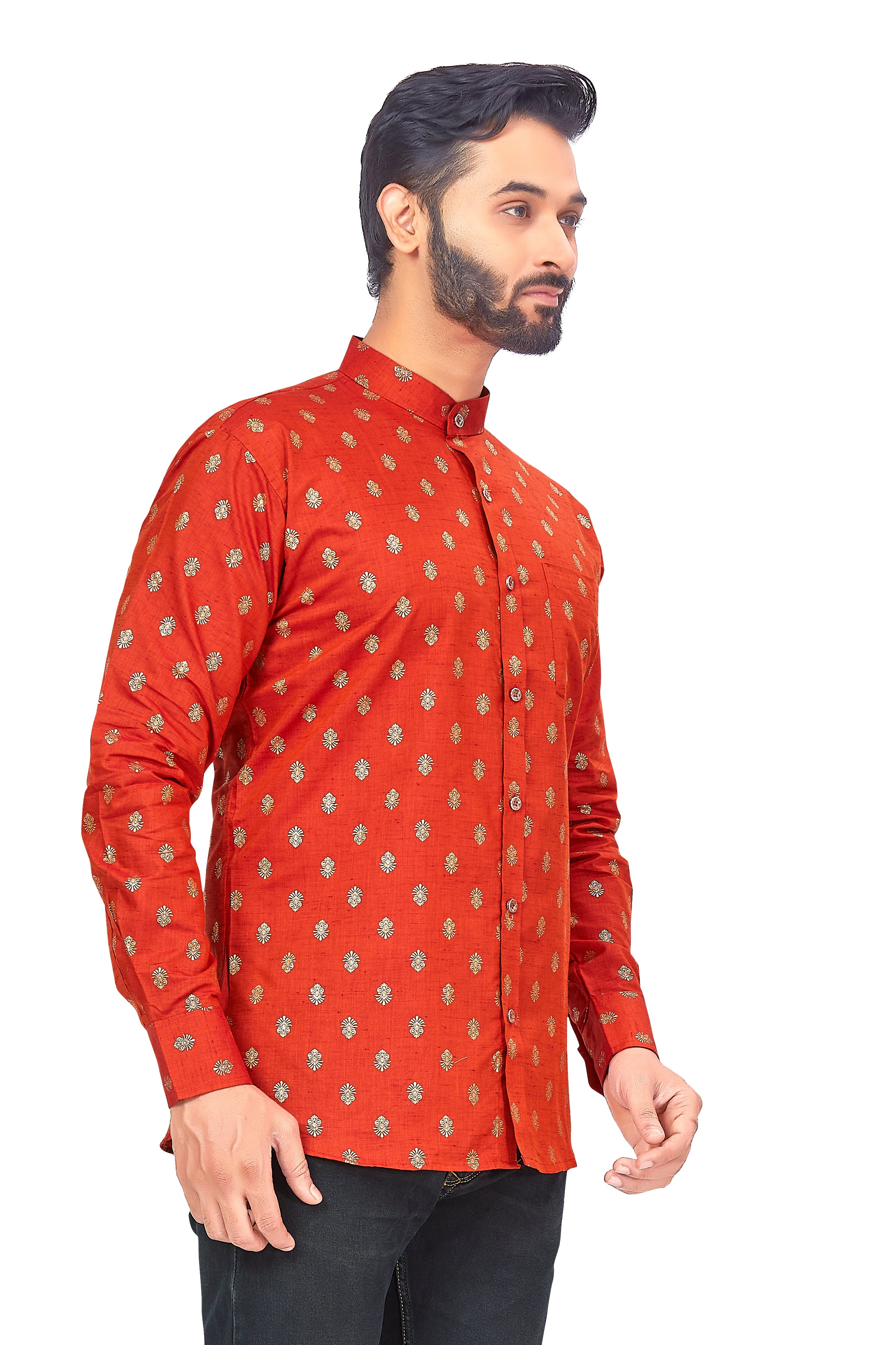 Mens Printed Kurti - Roop Darshan