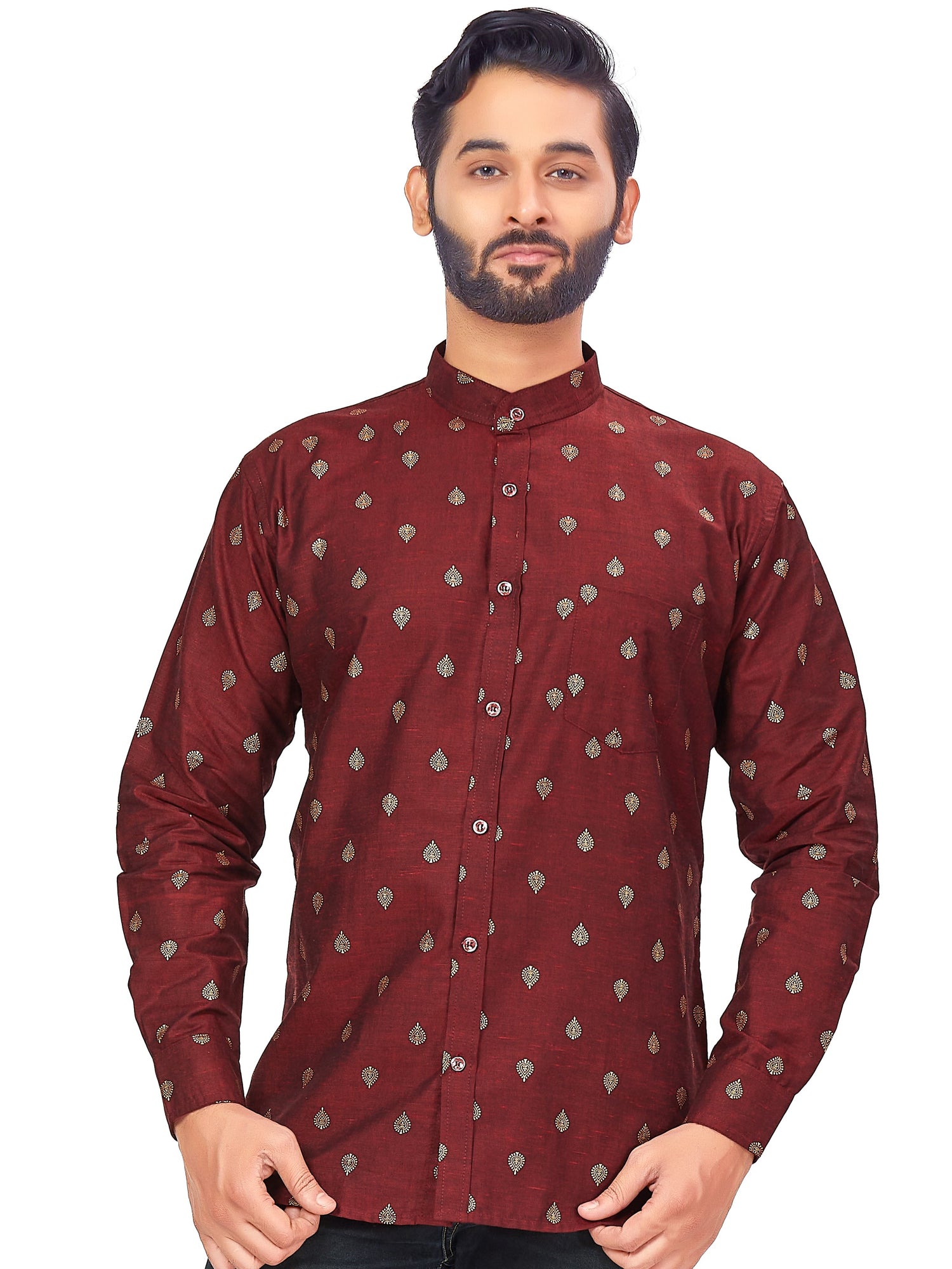 Mens Printed Kurti - Roop Darshan