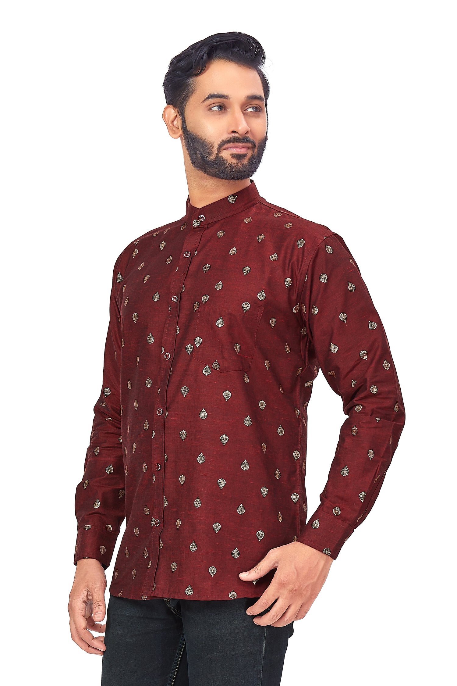 Mens Printed Kurti - Roop Darshan