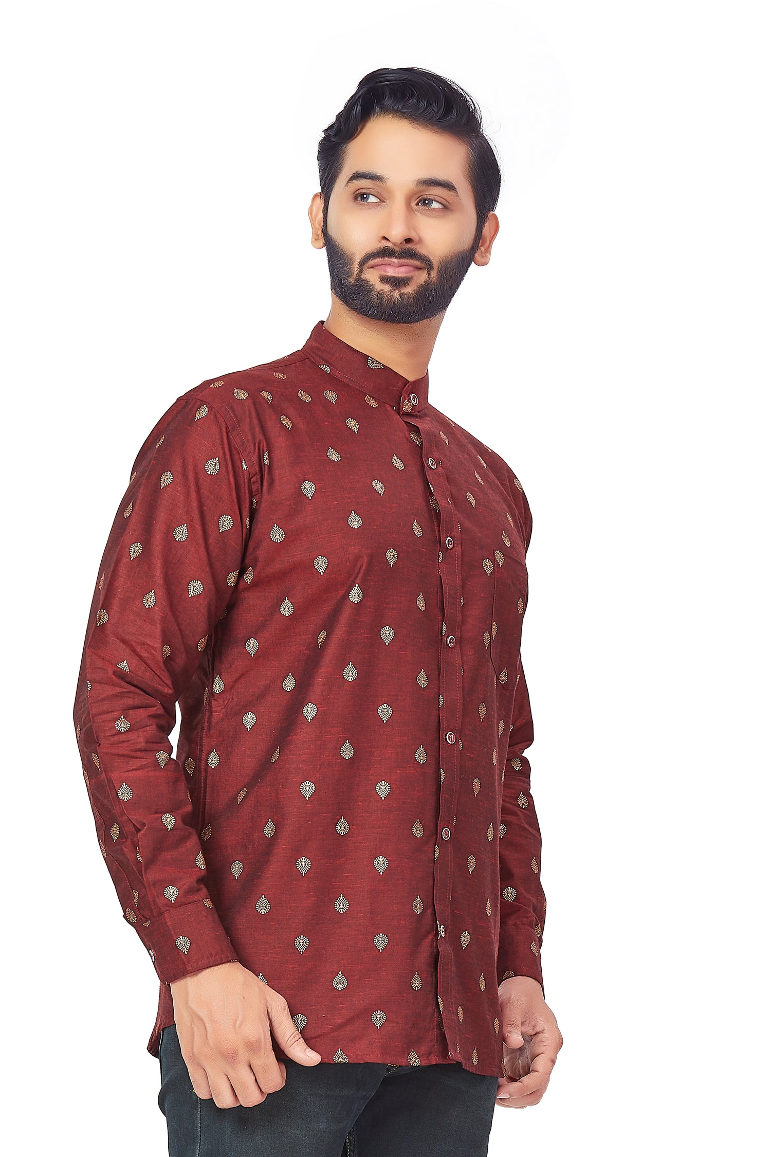 Mens Printed Kurti - Roop Darshan