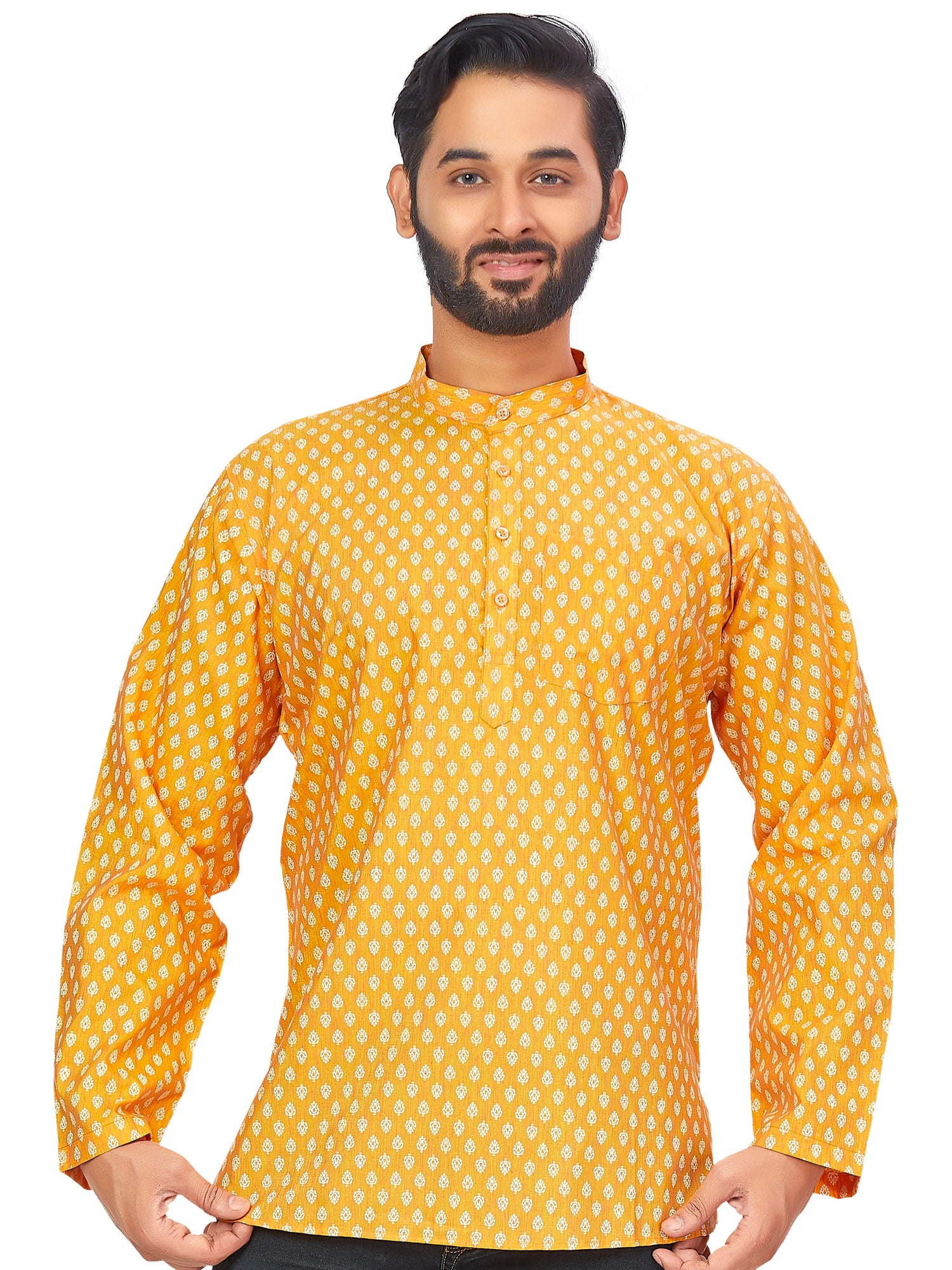 Mens Printed Kurti - Roop Darshan