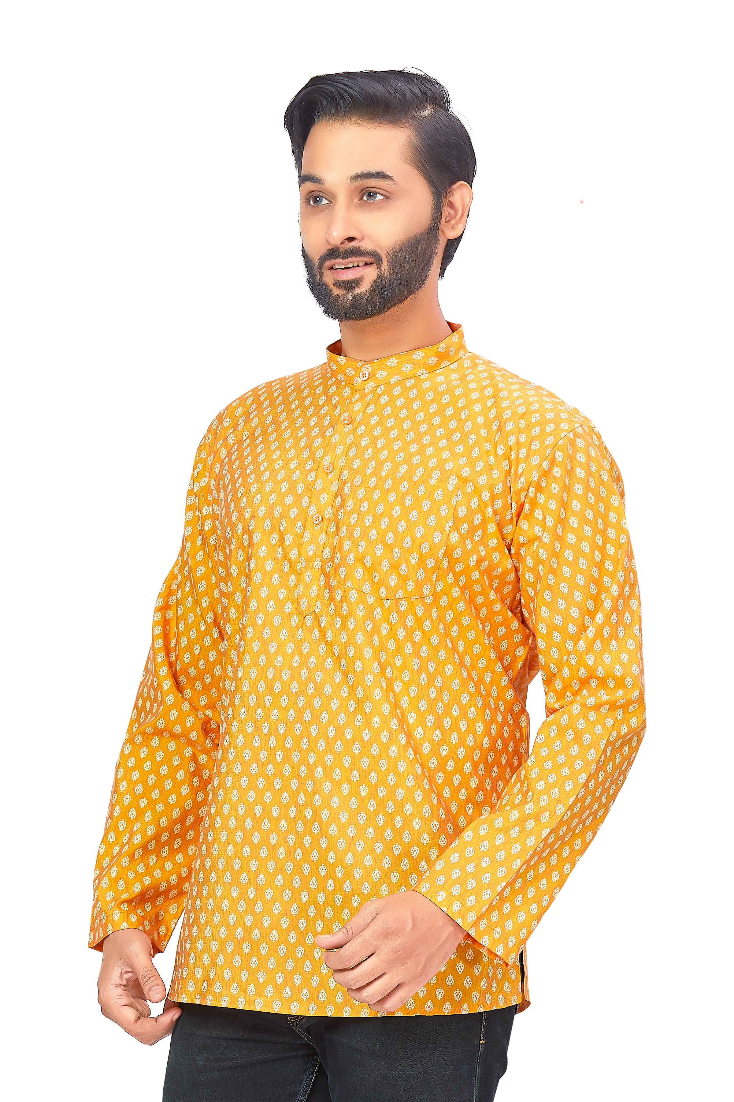 Mens Printed Kurti - Roop Darshan