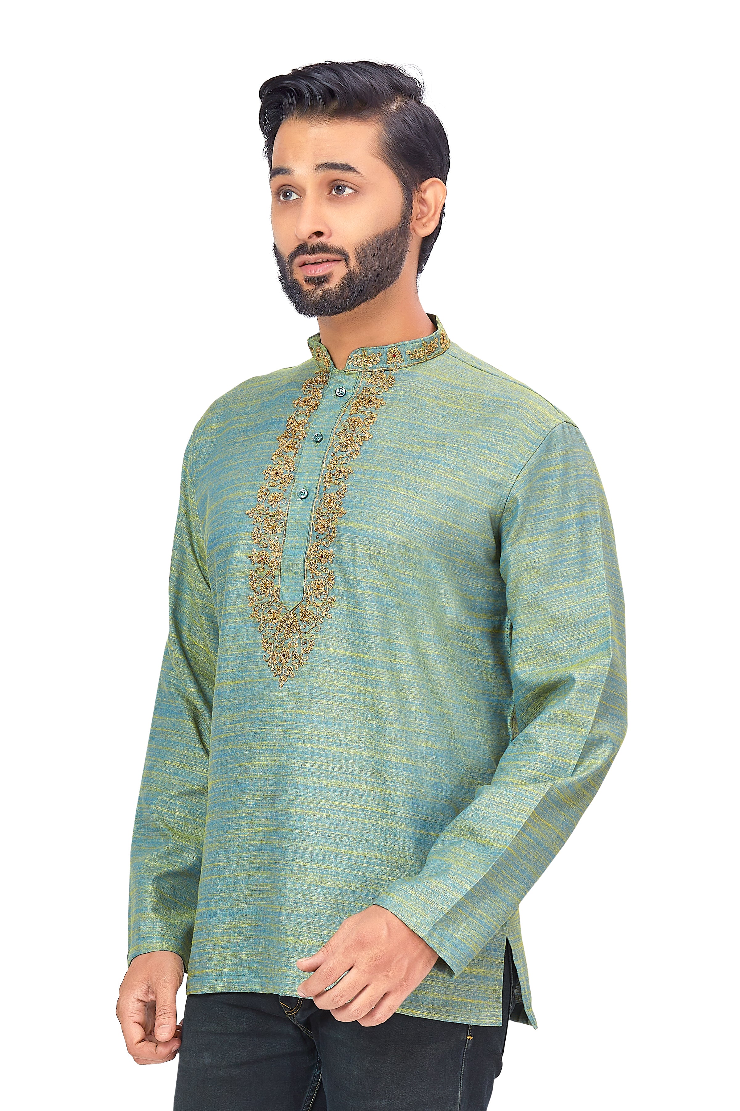 Mens Embroidered Kurti - Roop Darshan