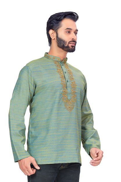 Mens Embroidered Kurti - Roop Darshan