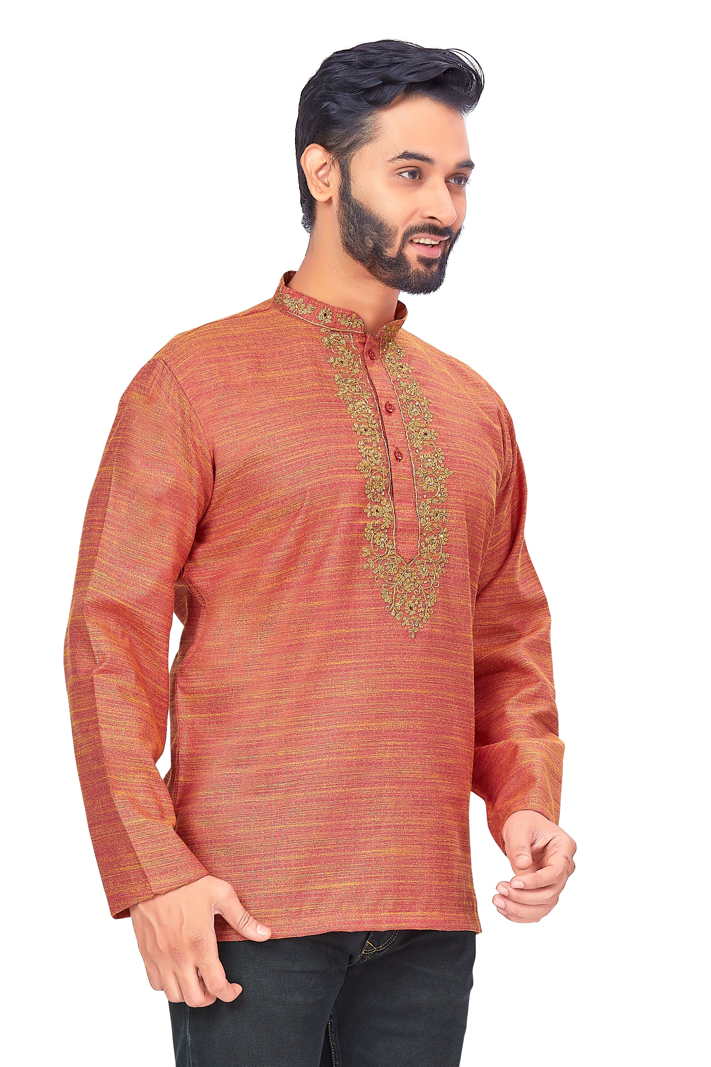 Mens Embroidered Kurti - Roop Darshan