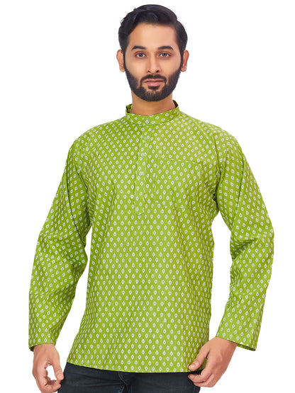 Mens Printed Kurti - Roop Darshan